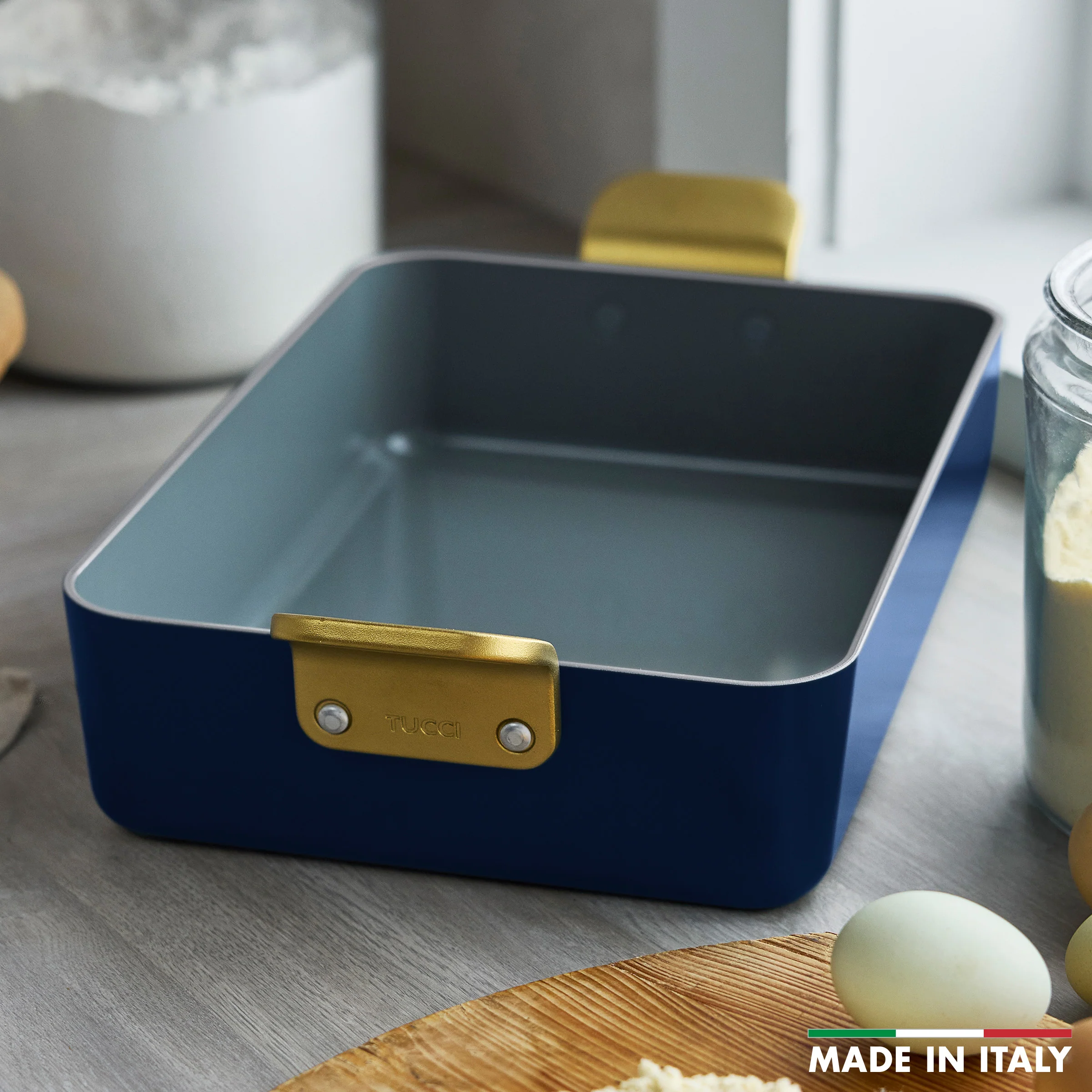 Stanley Tucci™ Ceramic Nonstick Lasagna Pan | Marino Blue