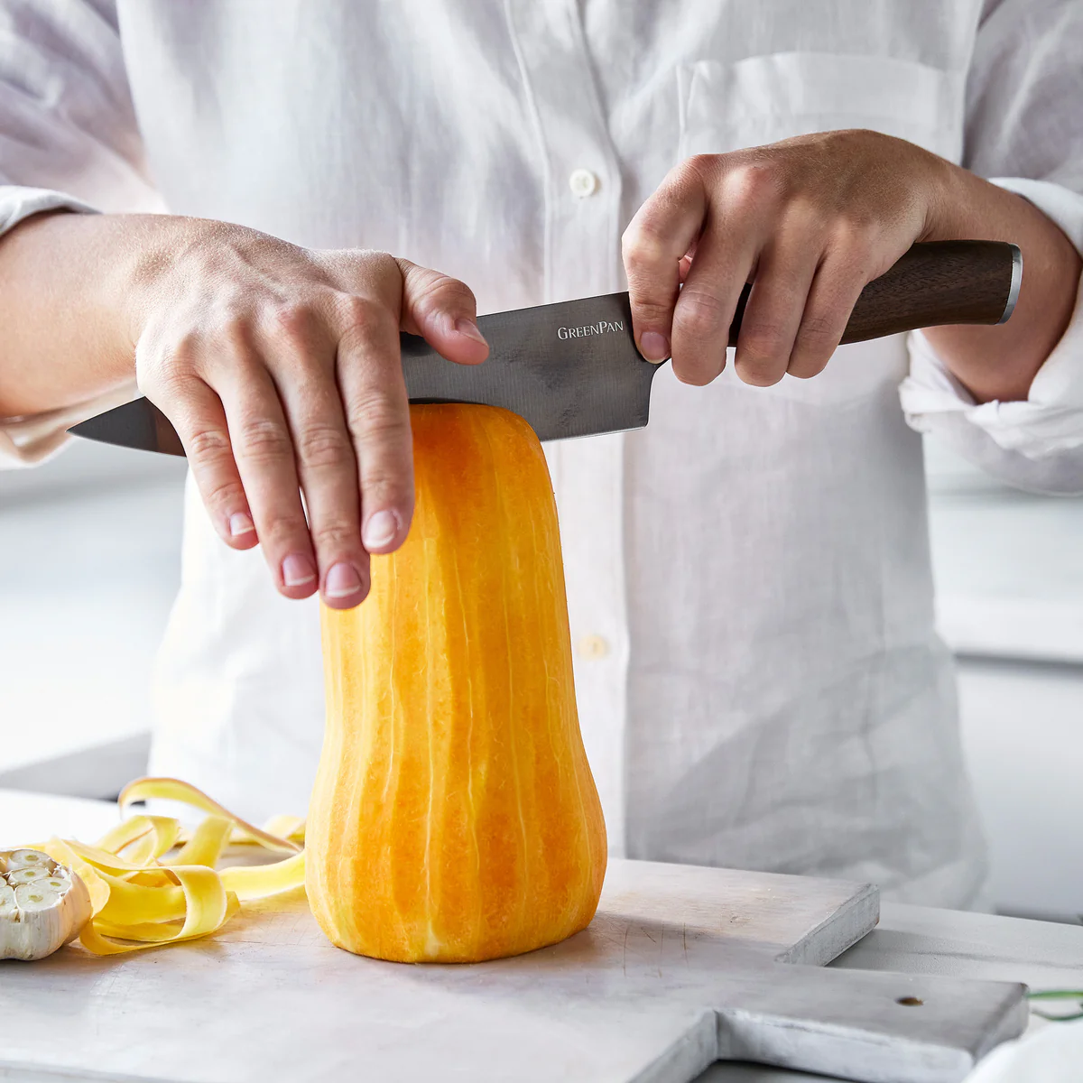 Premiere Titanium Cutlery 8 Chef's Knife with Walnut Handle