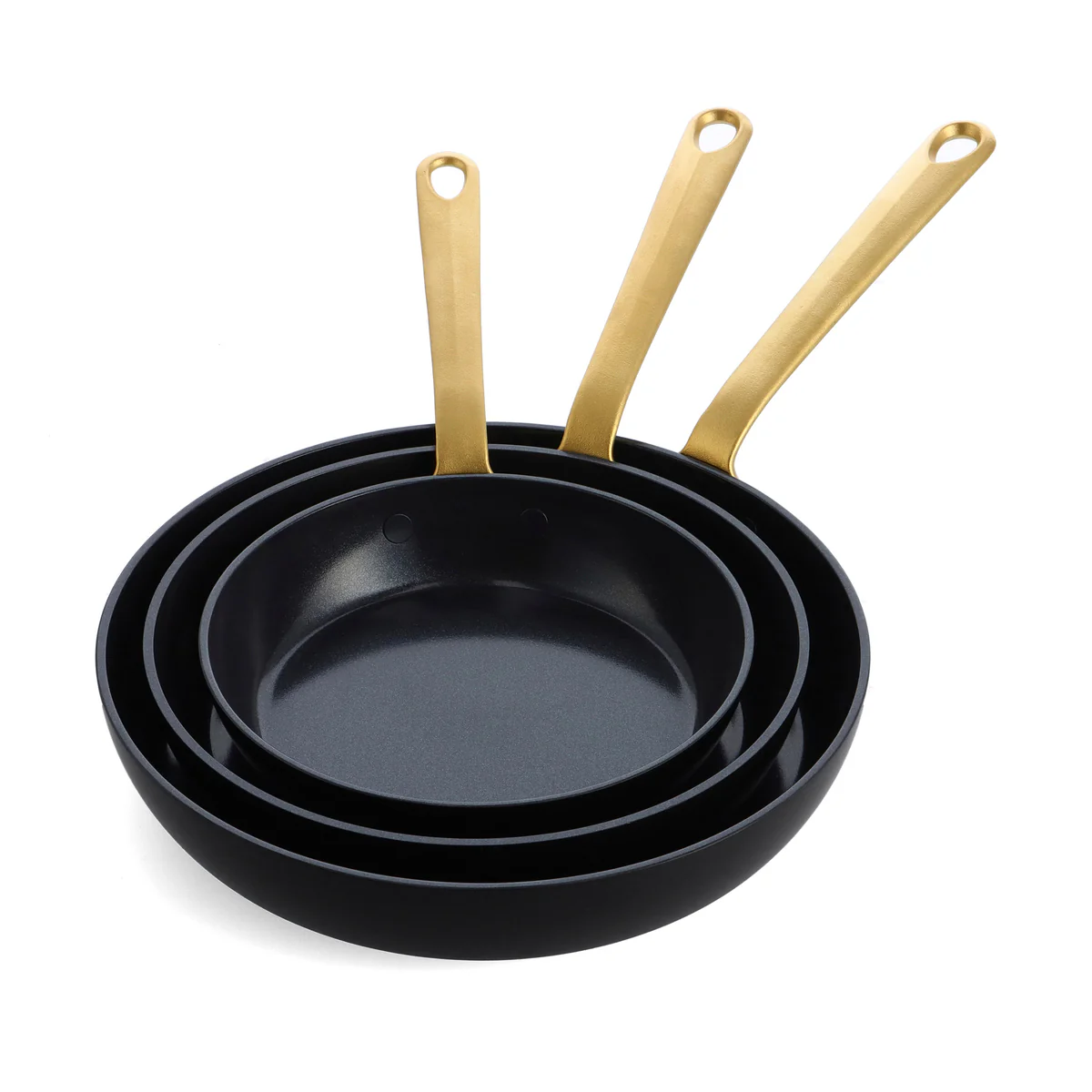 Craft Ceramic Nonstick 8, 9.5 and 11 Frypan Set | Black