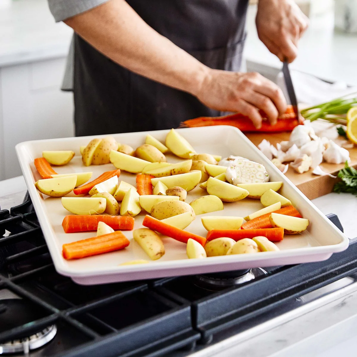 GreenLife Ceramic Nonstick 18 x 13 Cookie Sheet | Pink