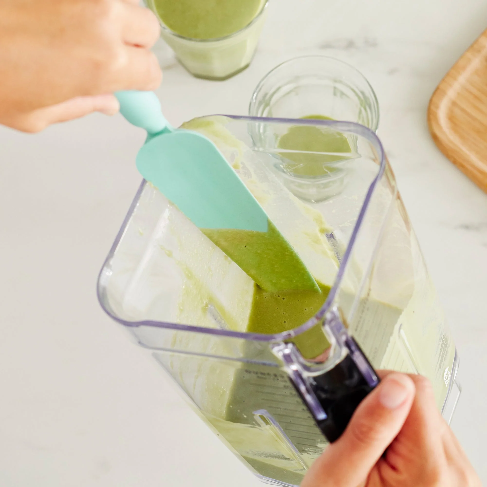 GreenLife Easy Reach Silicone Spatula, 2-Piece Set | Turquoise