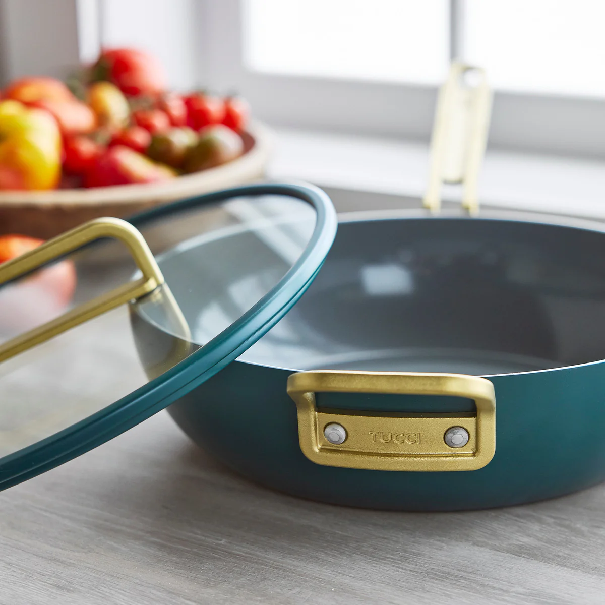 Stanley Tucci™ Ceramic Nonstick 4.5-Quart Stanley Pan Jr. | Venetian Teal