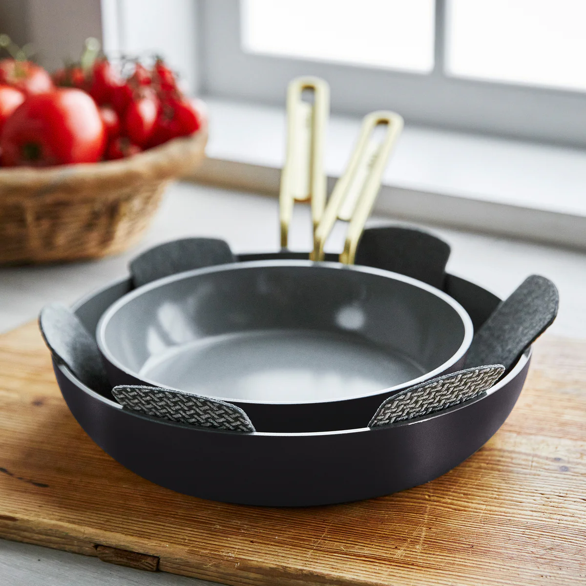 Stanley Tucci™ Ceramic Nonstick 8 and 10 Frypan Set | Calabrian Fig