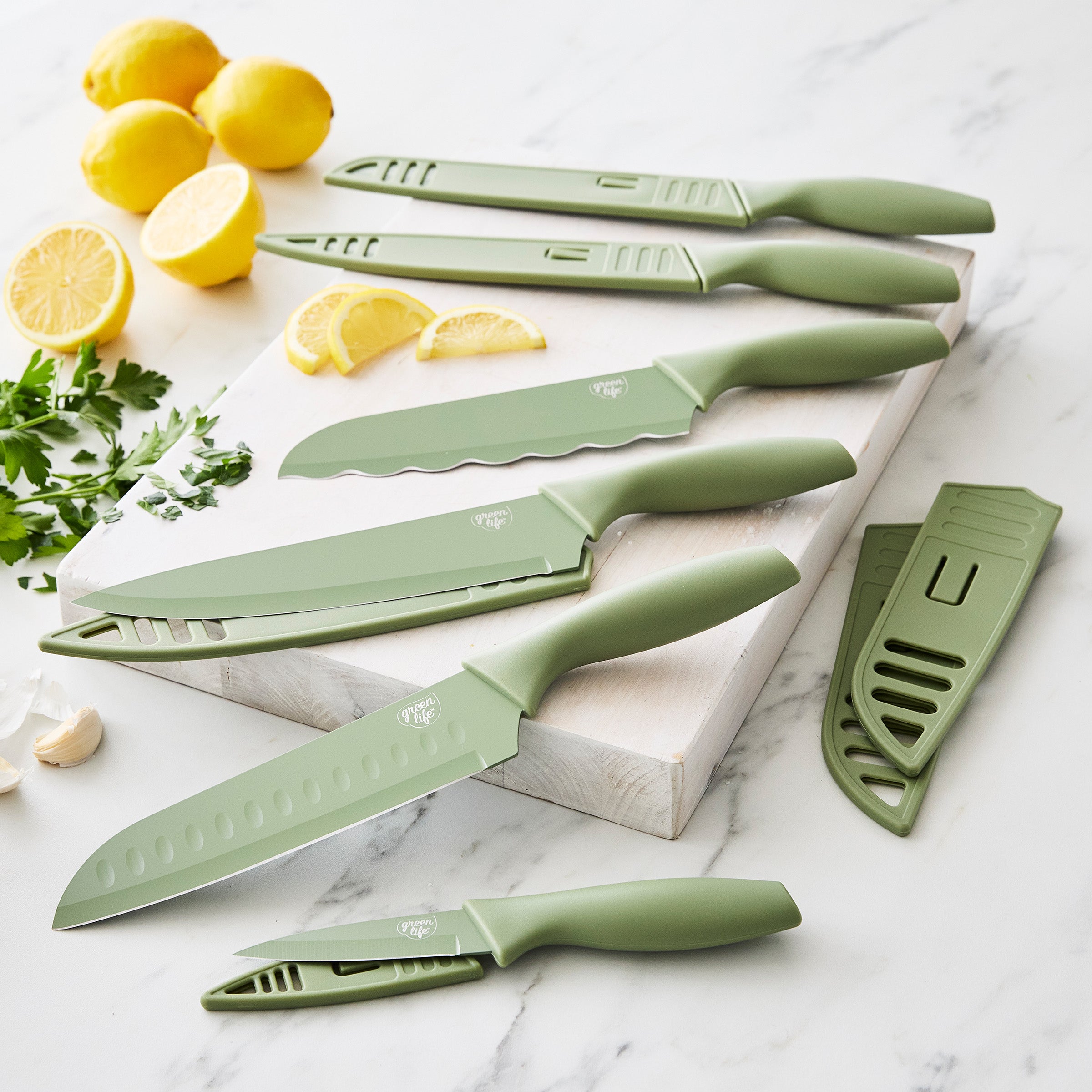 GreenLife 6-Piece Cutlery Set | Sage Green