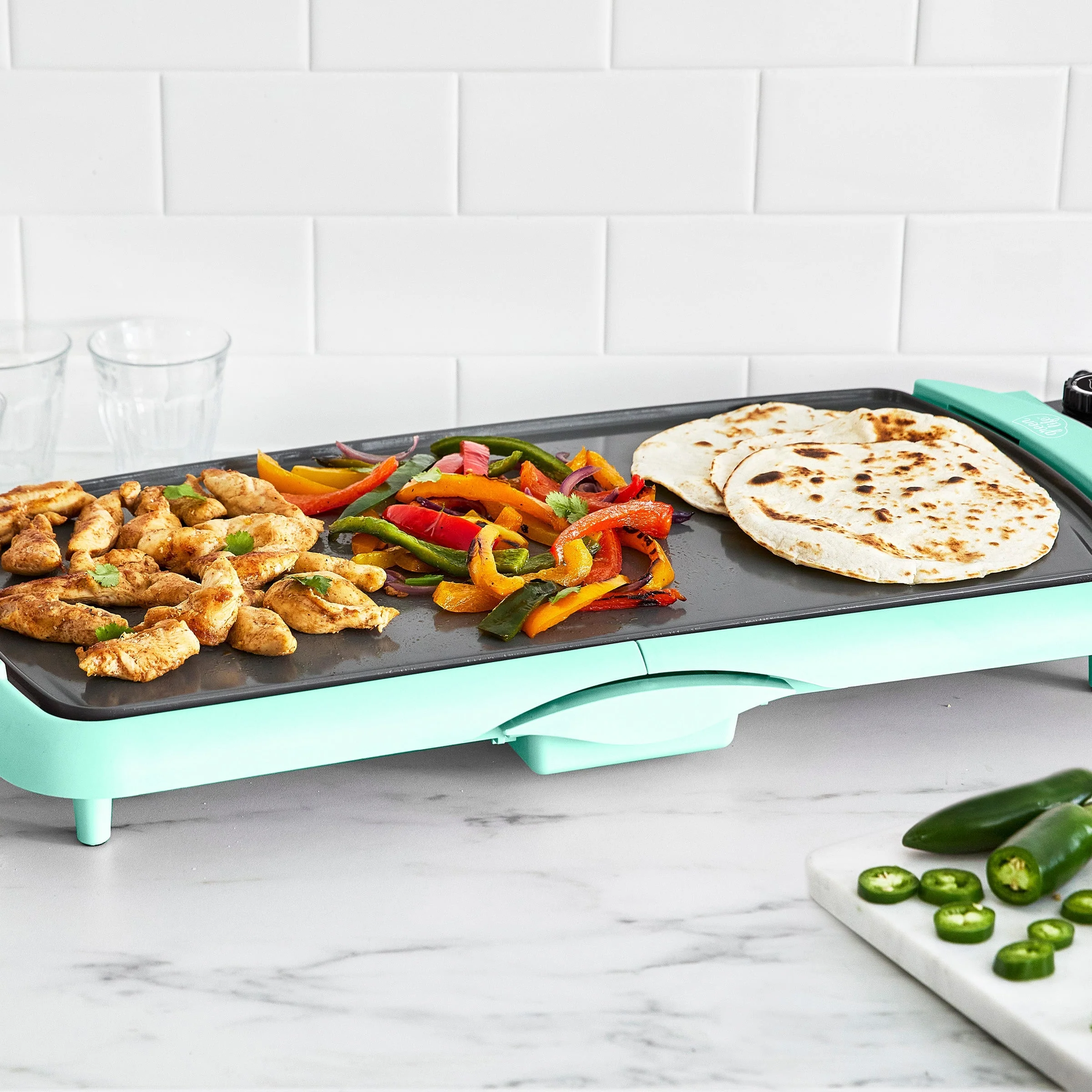 GreenLife Healthy Griddle XL | Turquoise