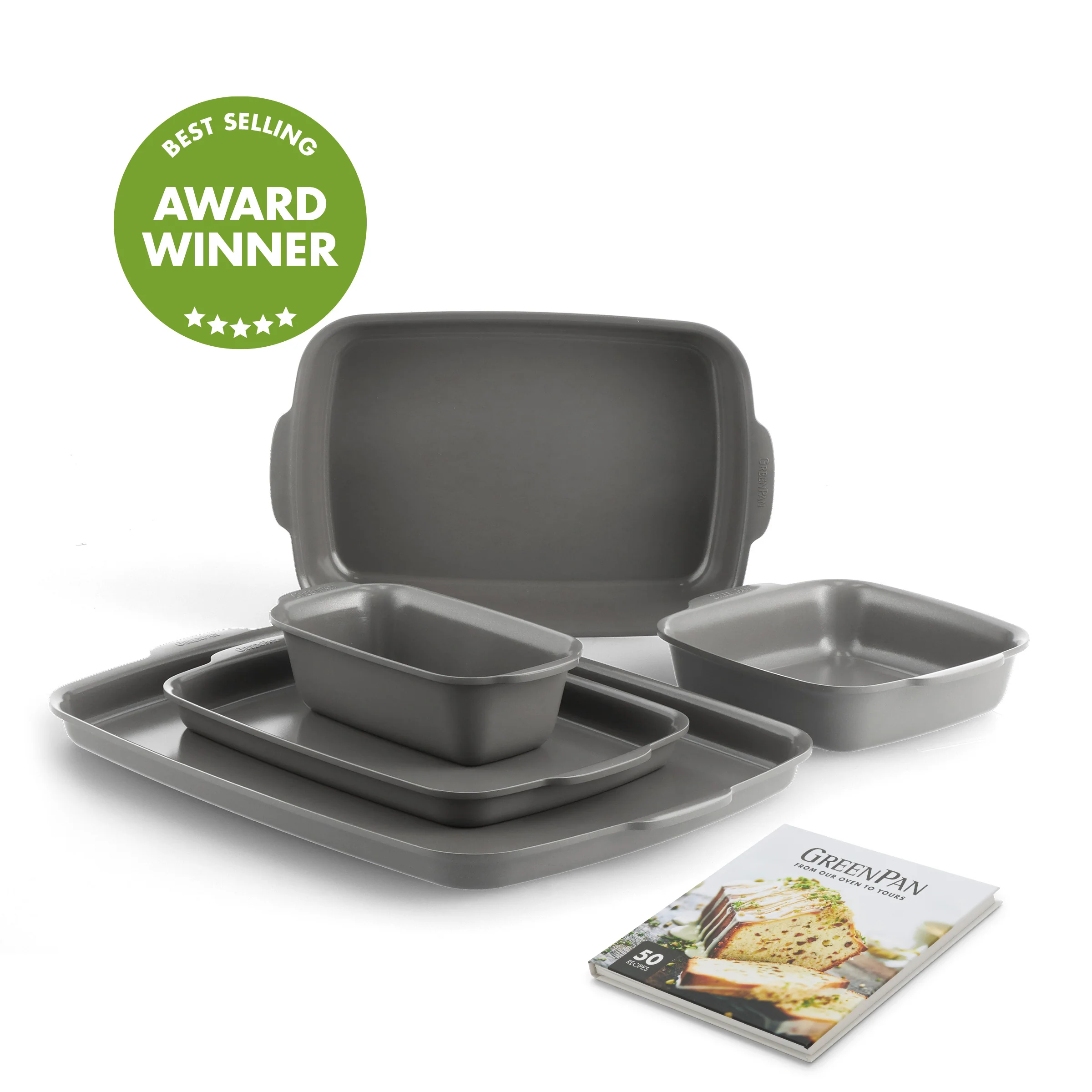Premiere Ovenware Ceramic Nonstick 5-Piece Set