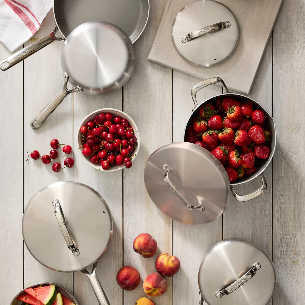 GP5 Stainless Steel 10-Piece Cookware Set | Mirror Handles