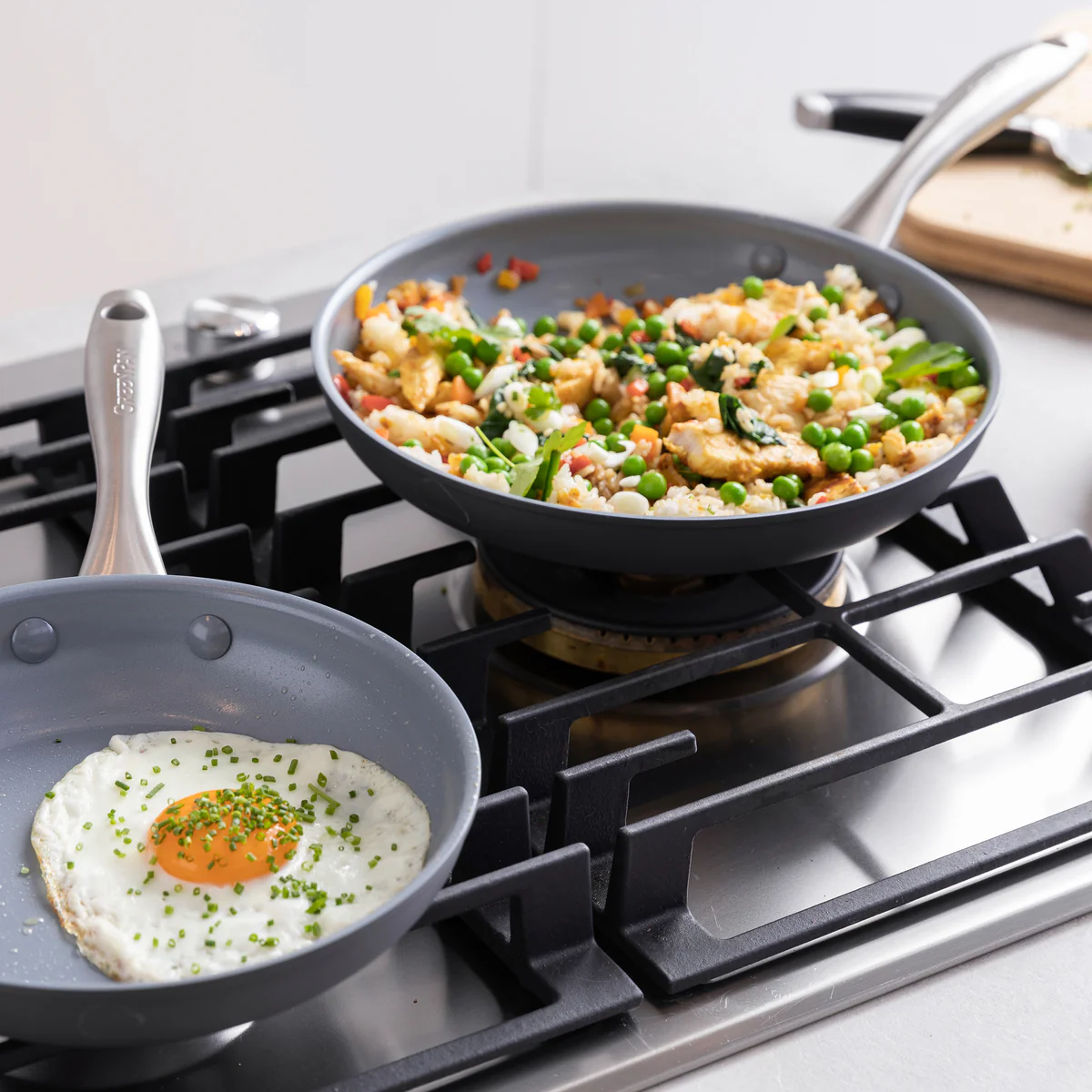 Lima Ceramic Nonstick 8, 10 and 12 Frypan Set
