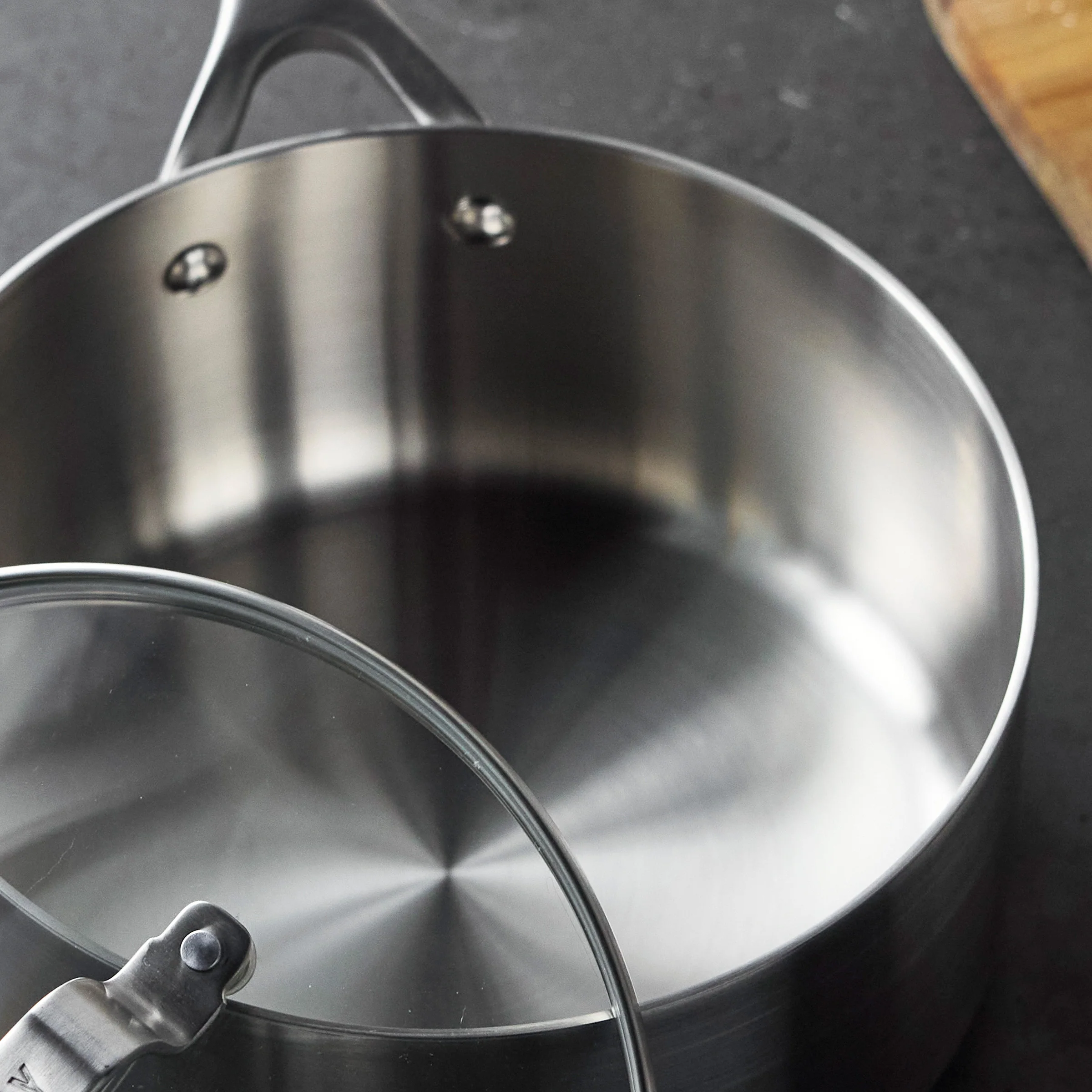 Bobby Flay by GreenPan Chef Series Uncoated Stainless Steel 3-Quart Saucepan