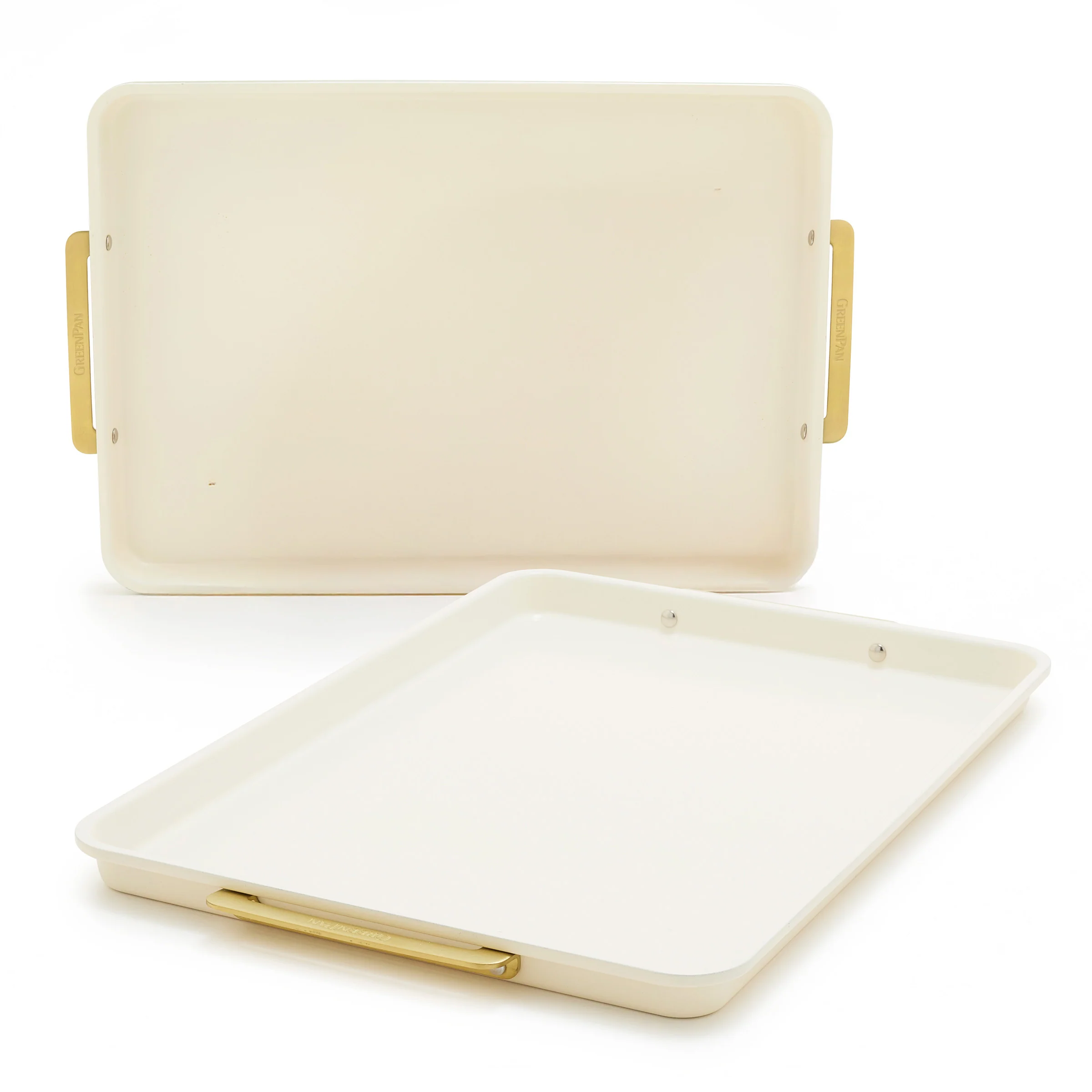 Reserve Bakeware 2-Piece 13 x 18 Half Sheet Pan Set | Cream