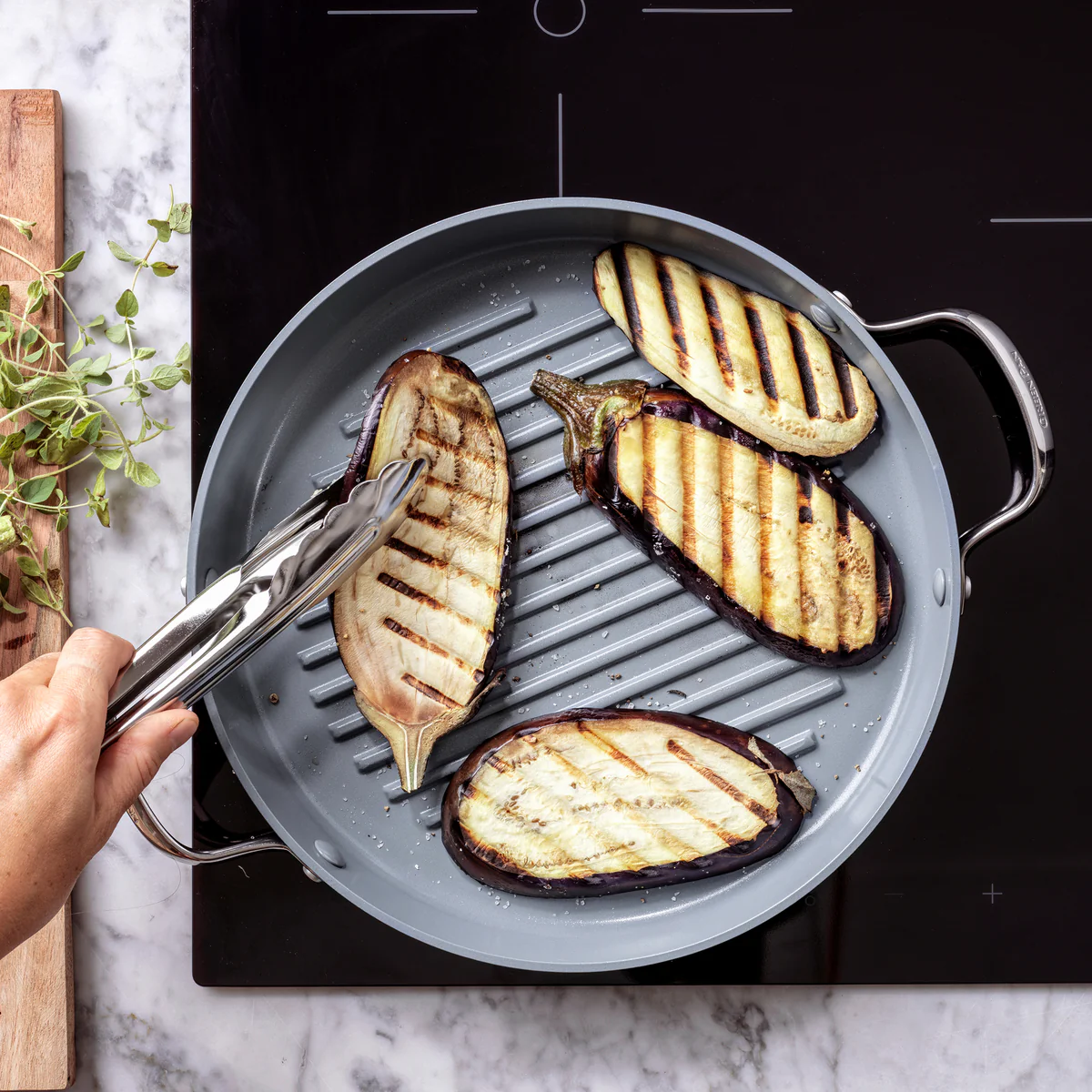 Valencia Pro Ceramic Nonstick 11 Round Grill Pan