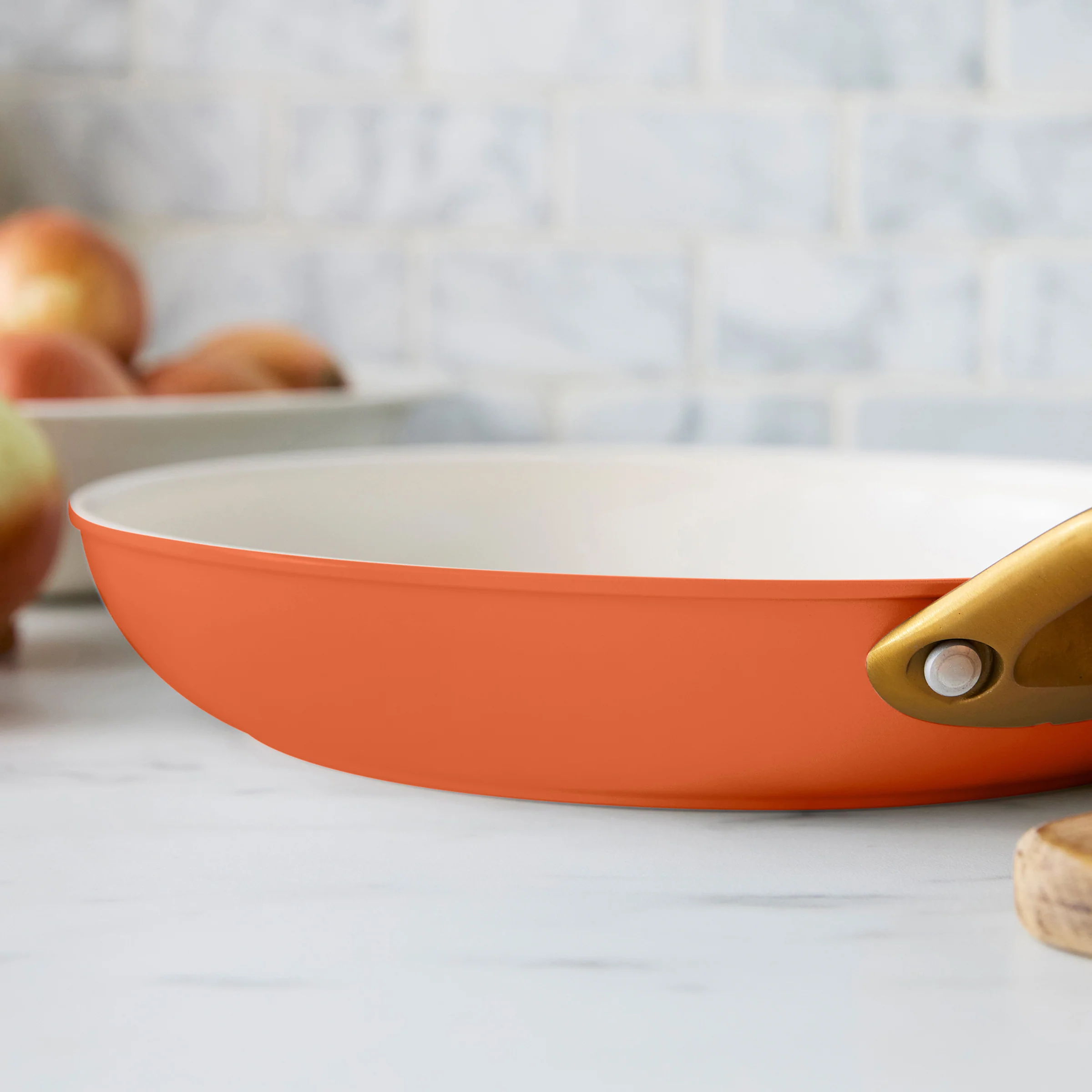 Reserve Pro Ceramic Nonstick 8, 10 and 12 Frypan Set | Harvest