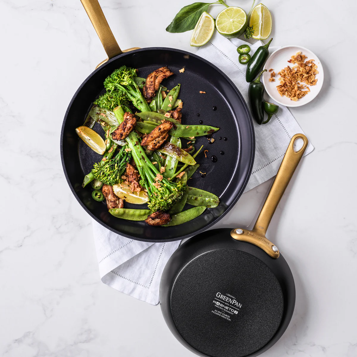 Craft Ceramic Nonstick 8 and 11 Frypan Set | Black