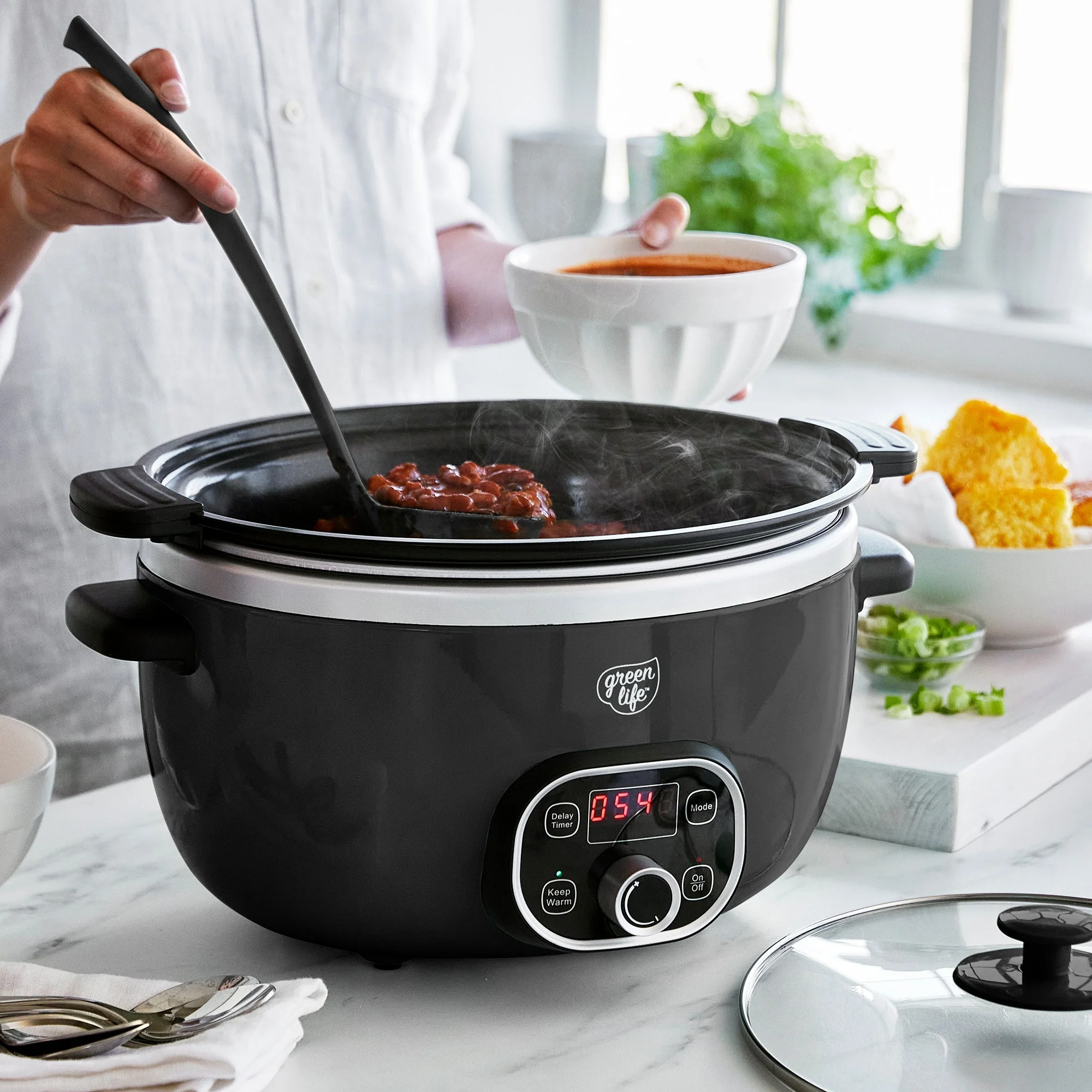 GreenLife Healthy 6-Quart Slow Cooker | Black