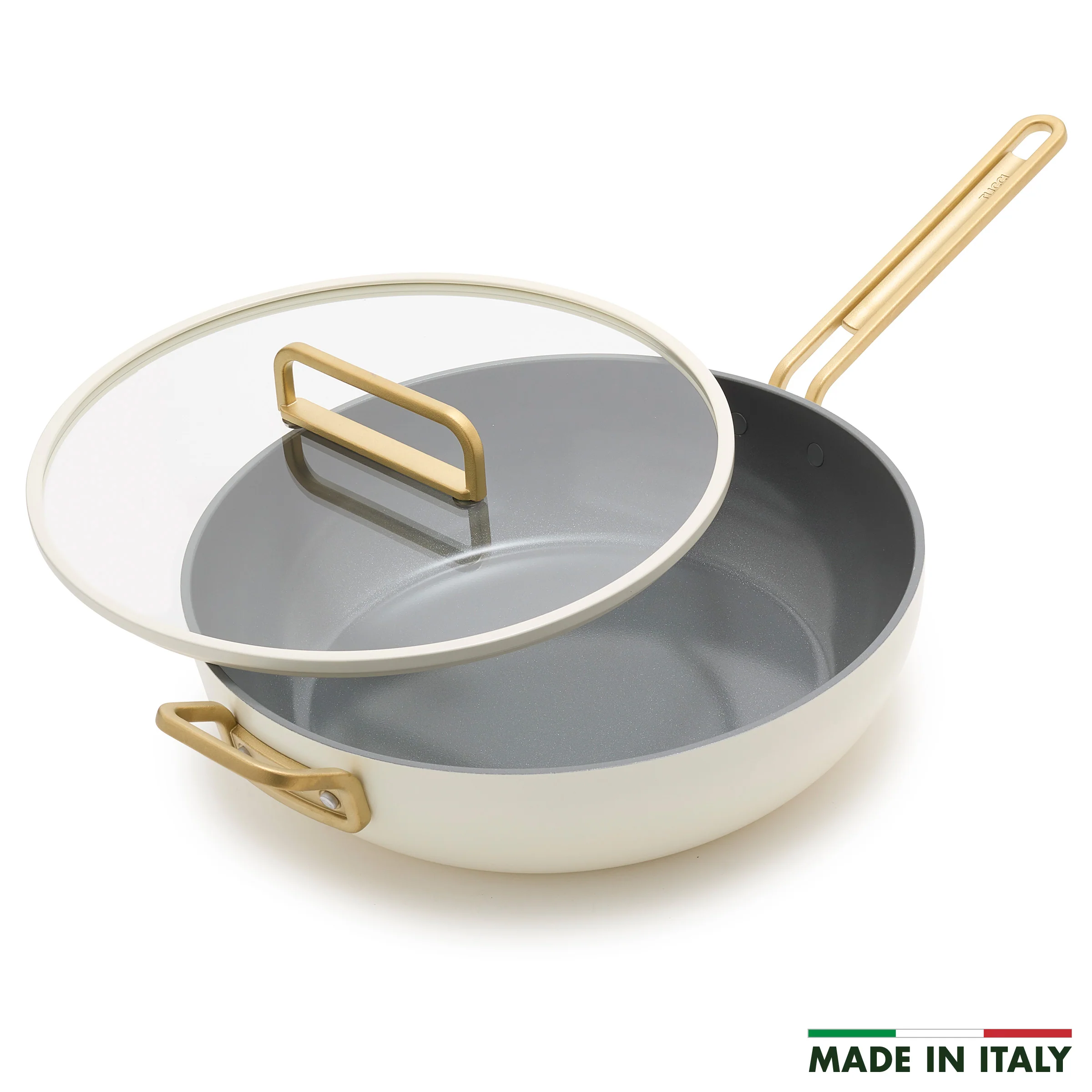 Stanley Tucci™ Ceramic Nonstick 6.5-Quart Essential Stanley Pan | Carrara White