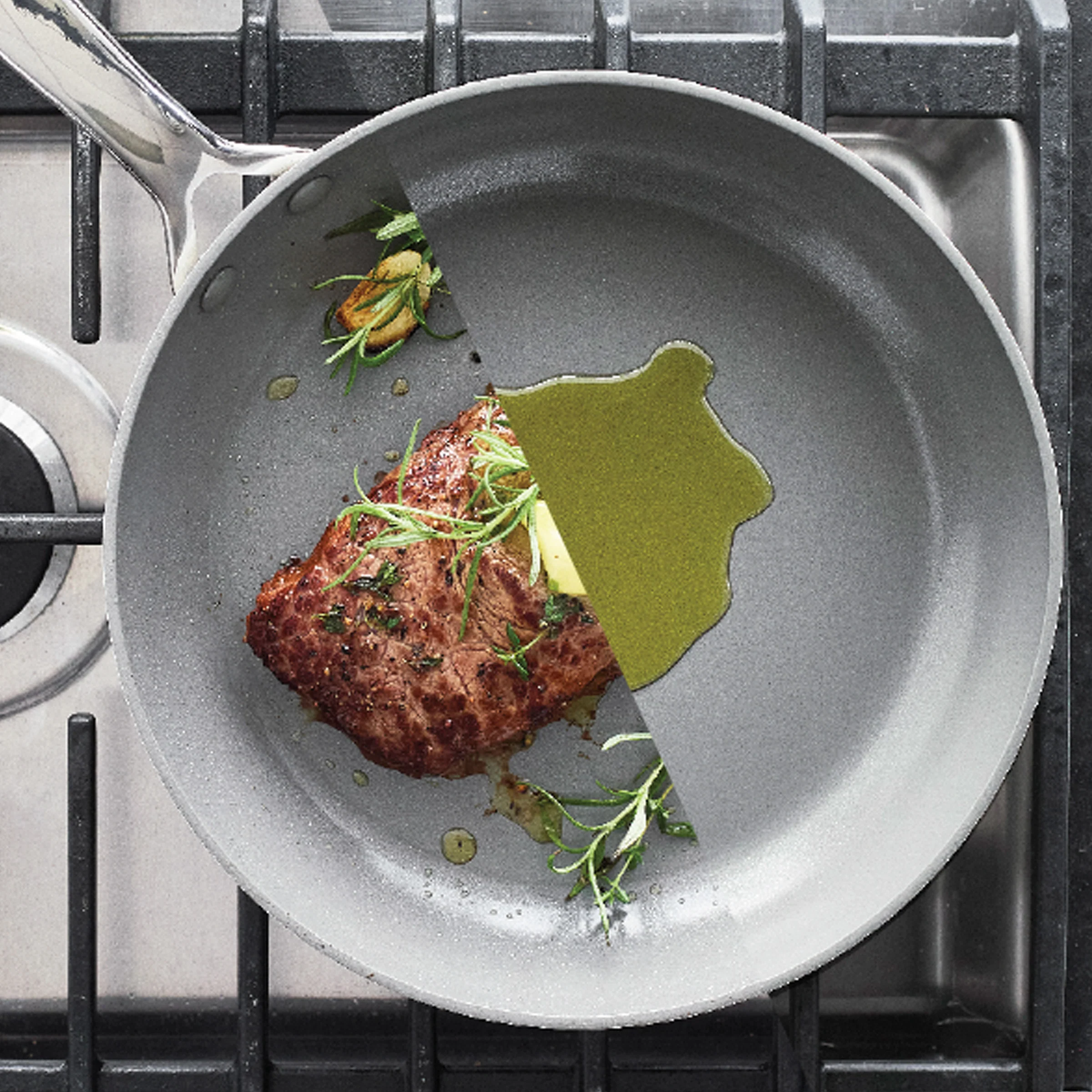 Eras Ceramic Nonstick 11-Piece Cookware Set | Slate