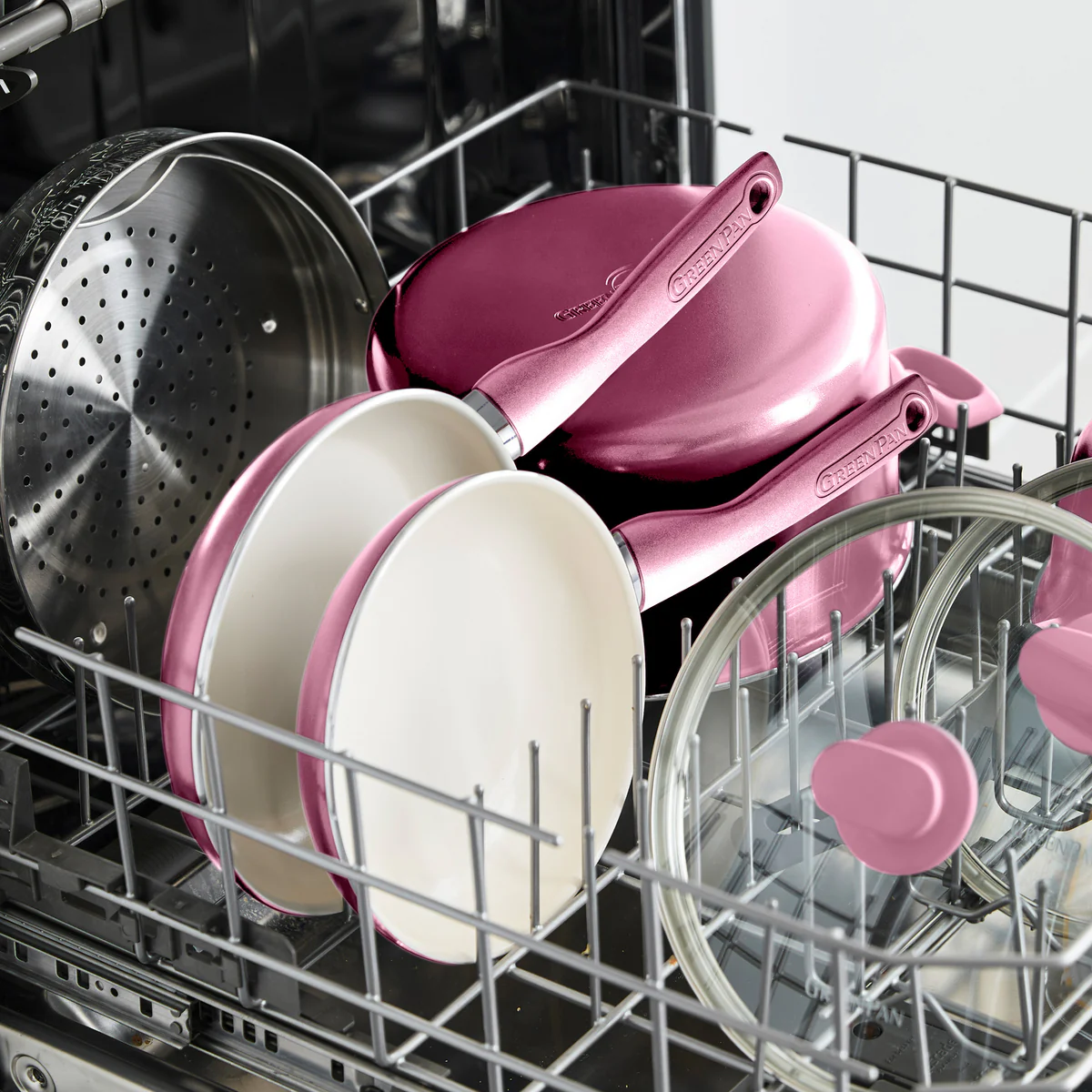 Rio Ceramic Nonstick 8 Frypan with Spatula | Pink