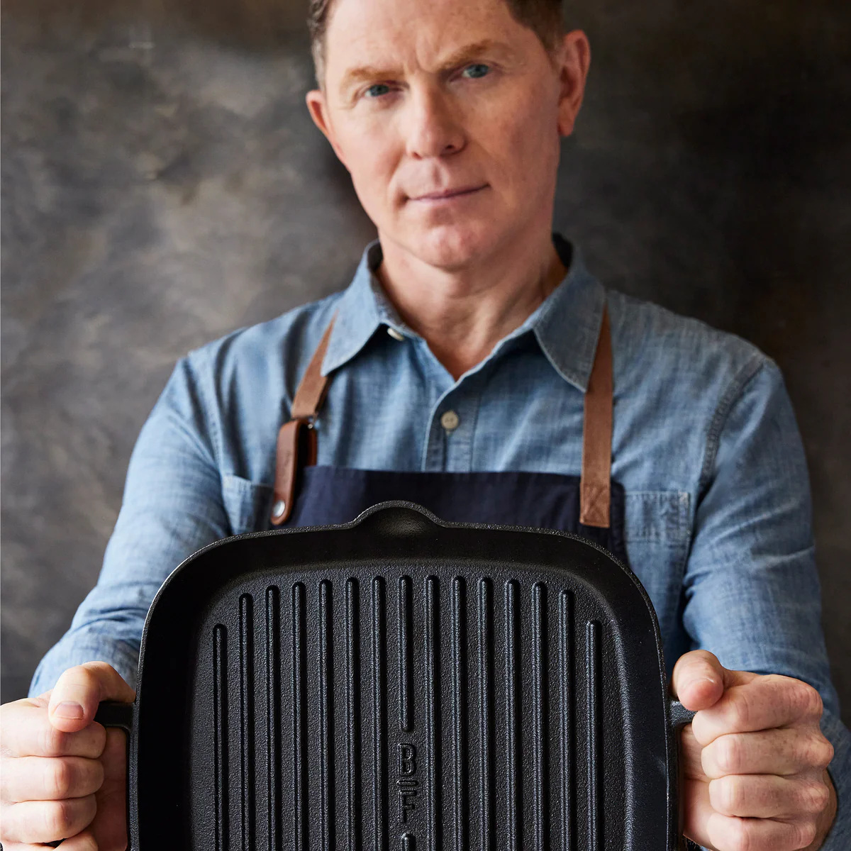 Bobby Flay by GreenPan 11 Cast Iron Square Grill Pan