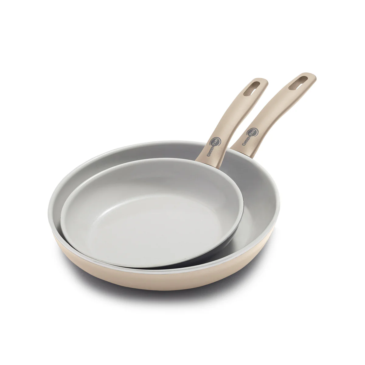 Dover Ceramic Nonstick 8 and 10 Frypan Set | Taupe