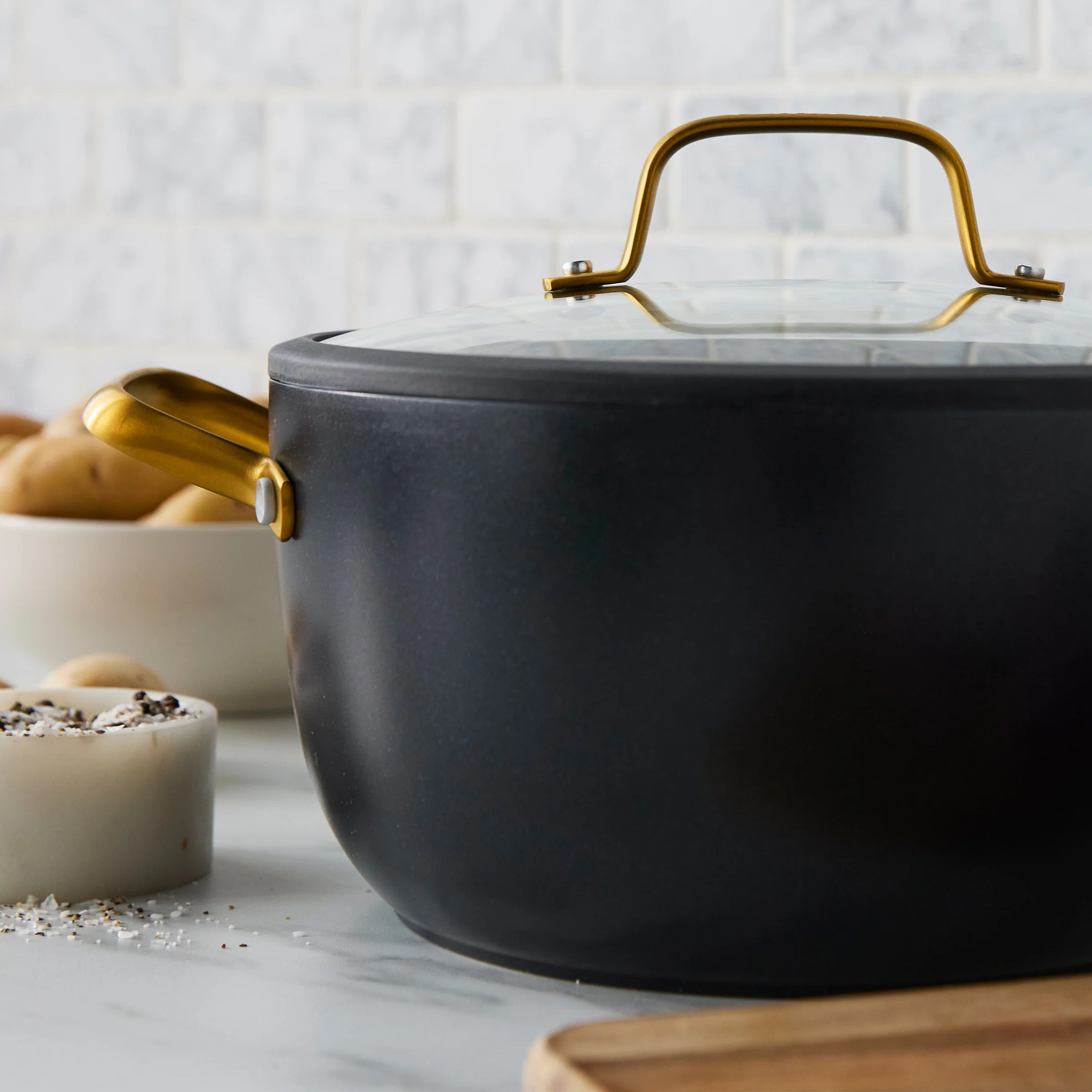 Reserve Pro Ceramic Nonstick 10-Piece Cookware Set | Black