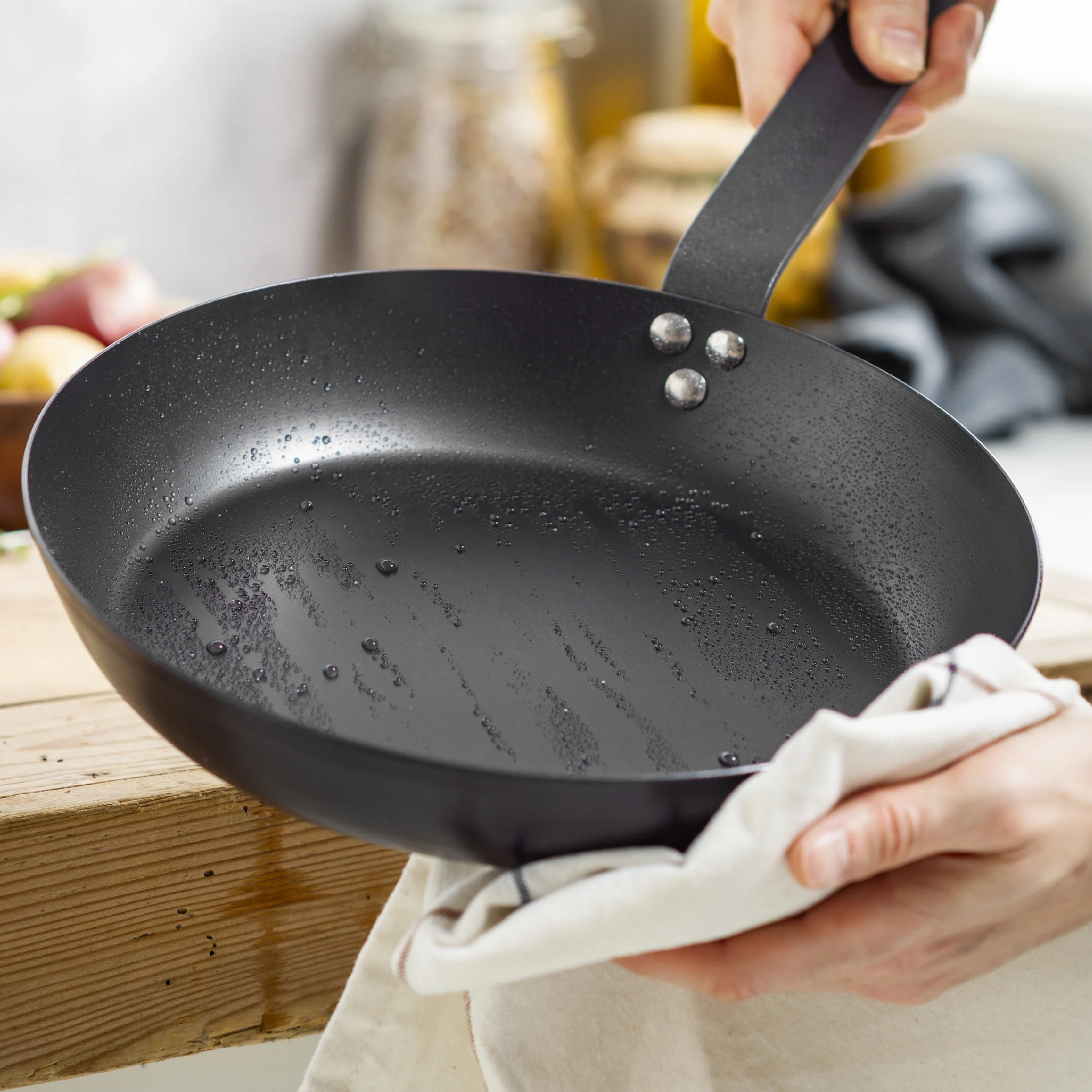 Bobby Flay by GreenPan 5-Piece Carbon Steel Set with Bobby at Home Cookbook