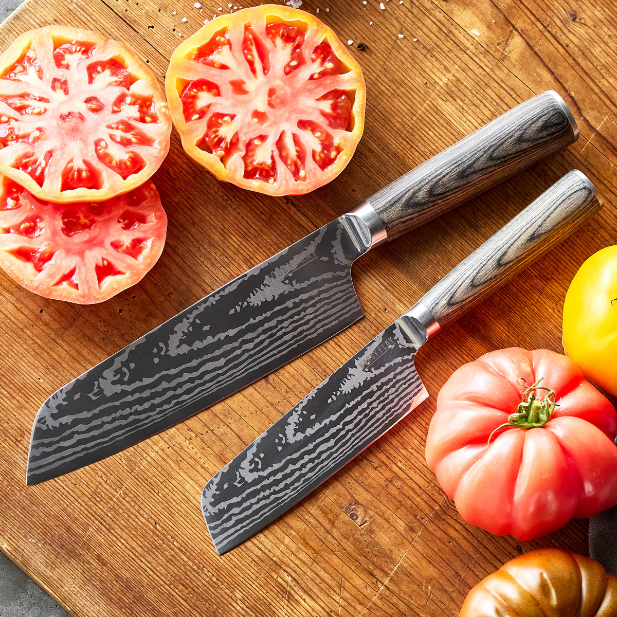 Bobby Flay by GreenPan Stainless Steel 2-Piece Santoku Knife Set