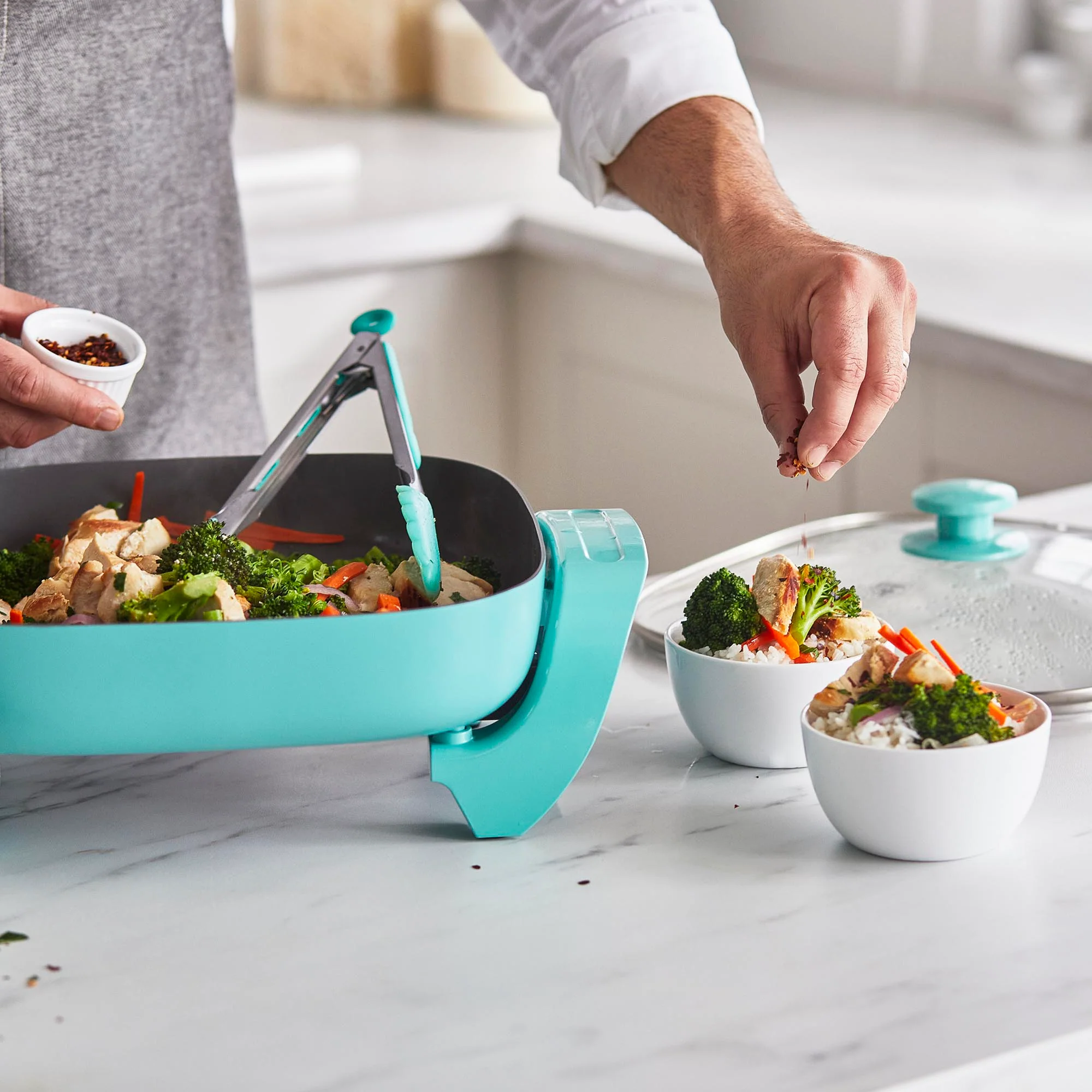 GreenLife Electric Skillet | Turquoise