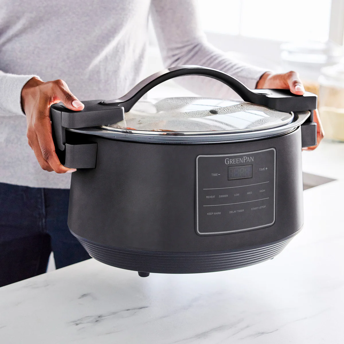 8-Quart Locking Lid Slow Cooker | Graphite