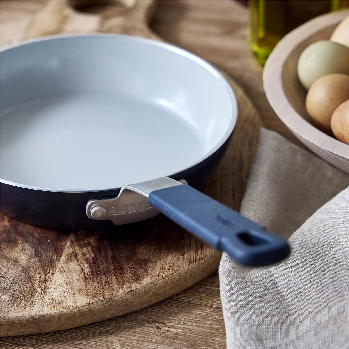 Bobby Flay by GreenPan Professional Ceramic Nonstick 8 Frypan | Oxford Blue
