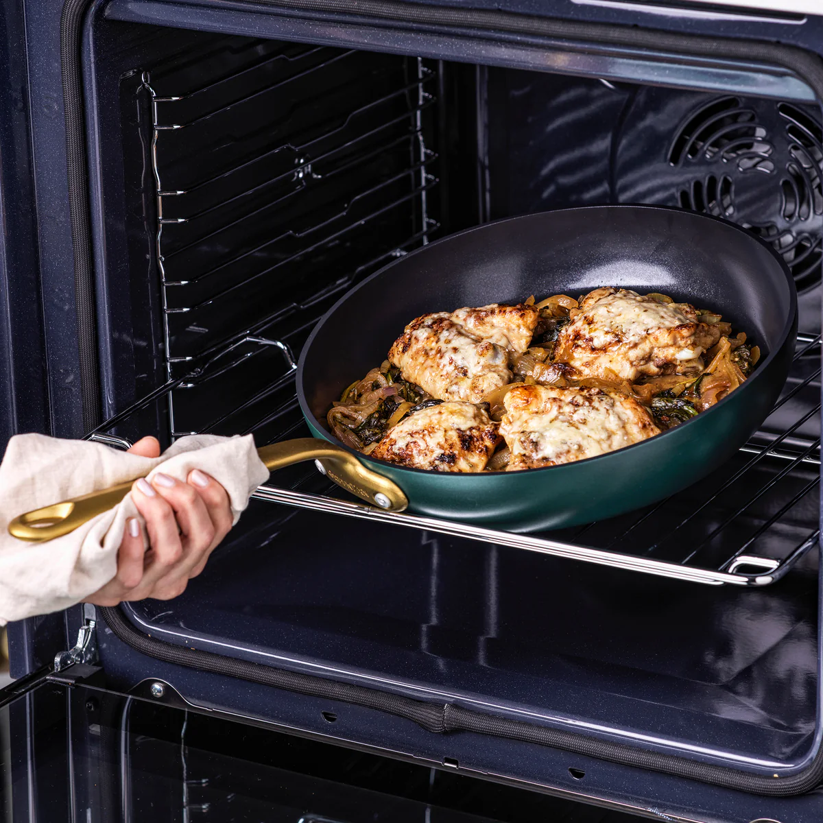 Craft Ceramic Nonstick 8 and 11 Frypan Set | Forest Green