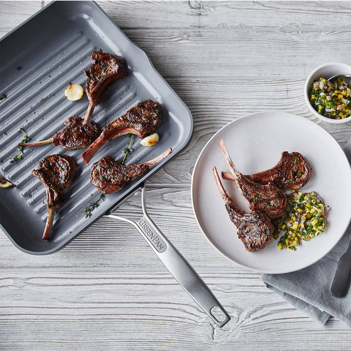 Paris Pro Ceramic Nonstick 11 Square Grill Pan