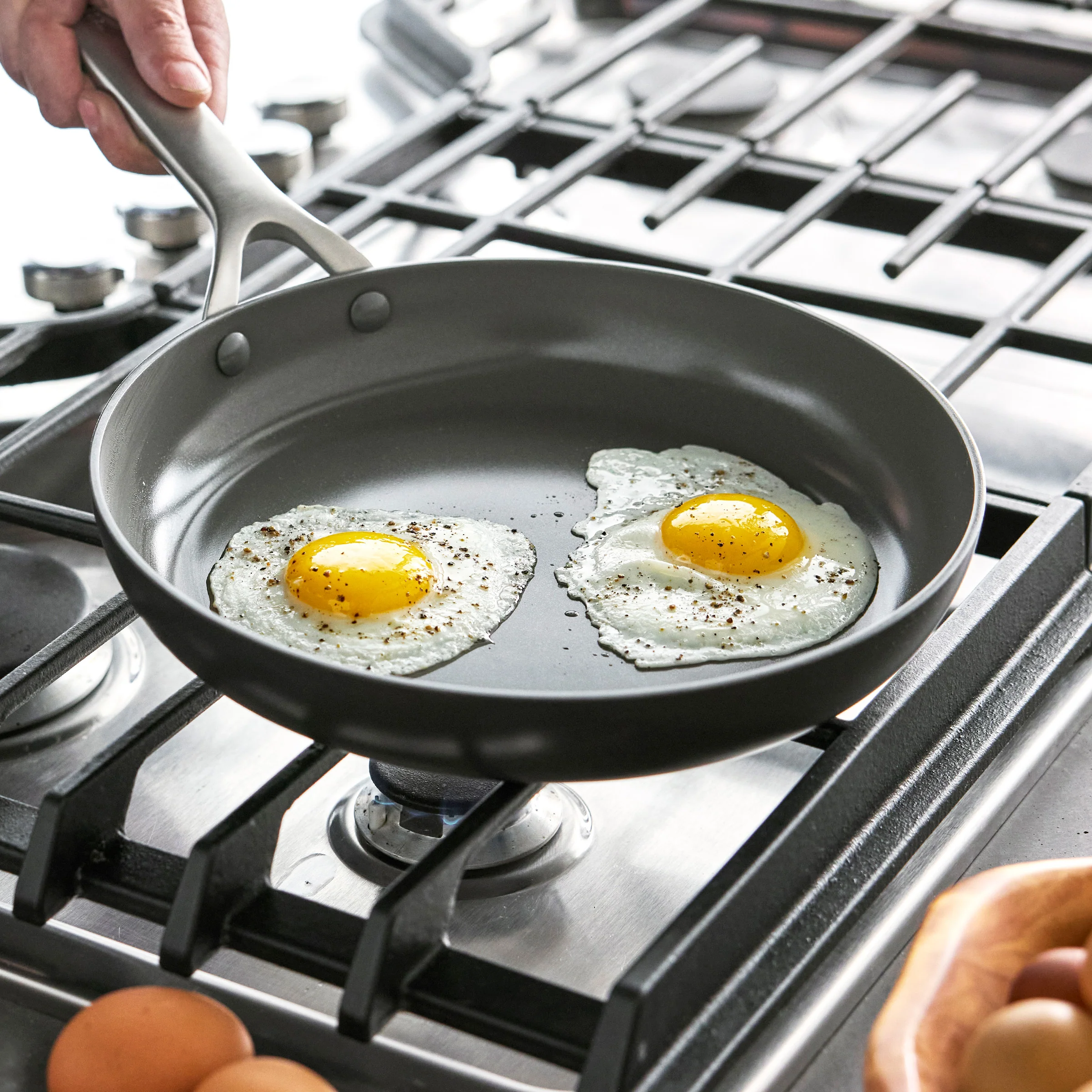 Bobby Flay by GreenPan Chef Series Hard Anodized 10 and 12 Frypan Set