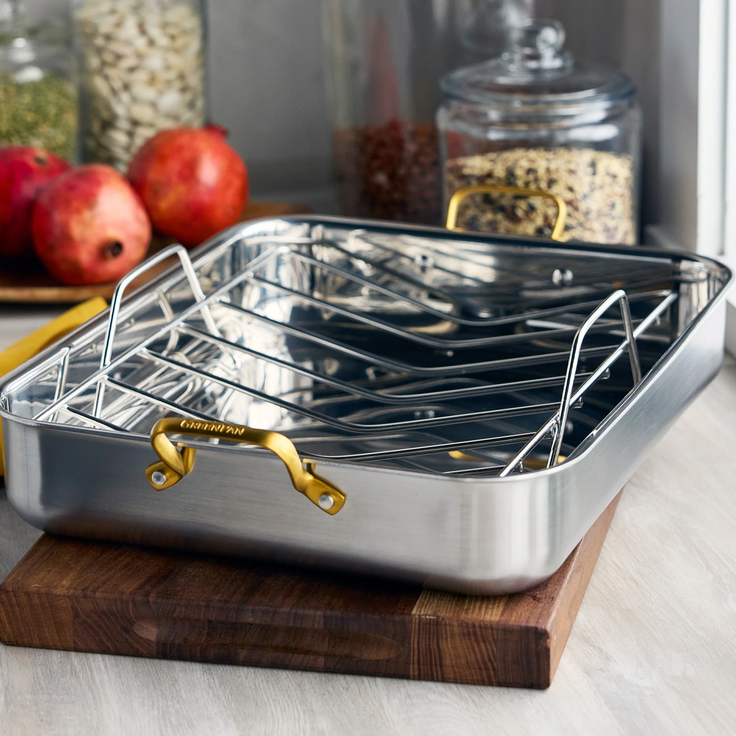 Reserve Stainless Steel 13 x 16 Roaster with Rack