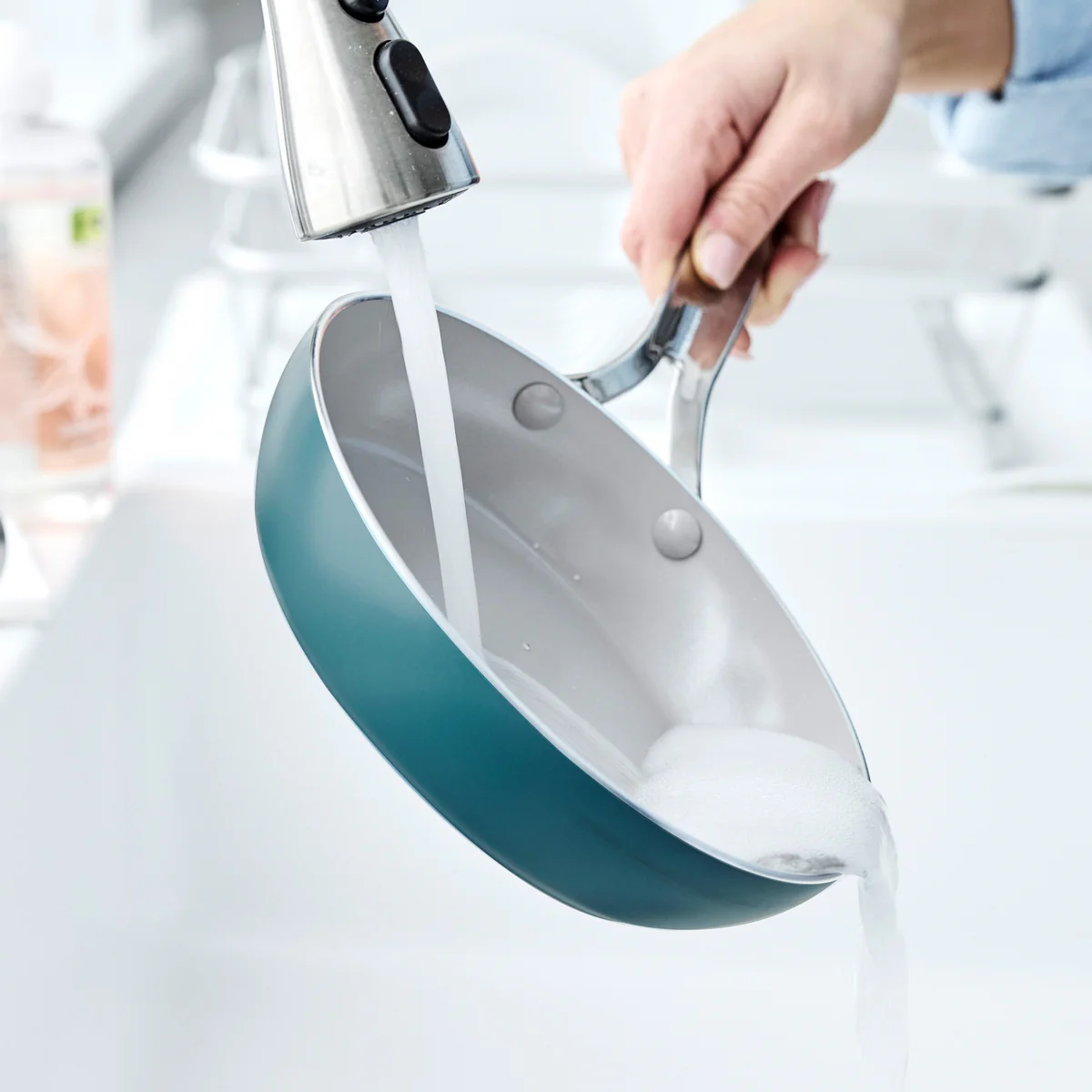 Nova Ceramic Nonstick 8 and 10 Frypan Set | Deep Teal