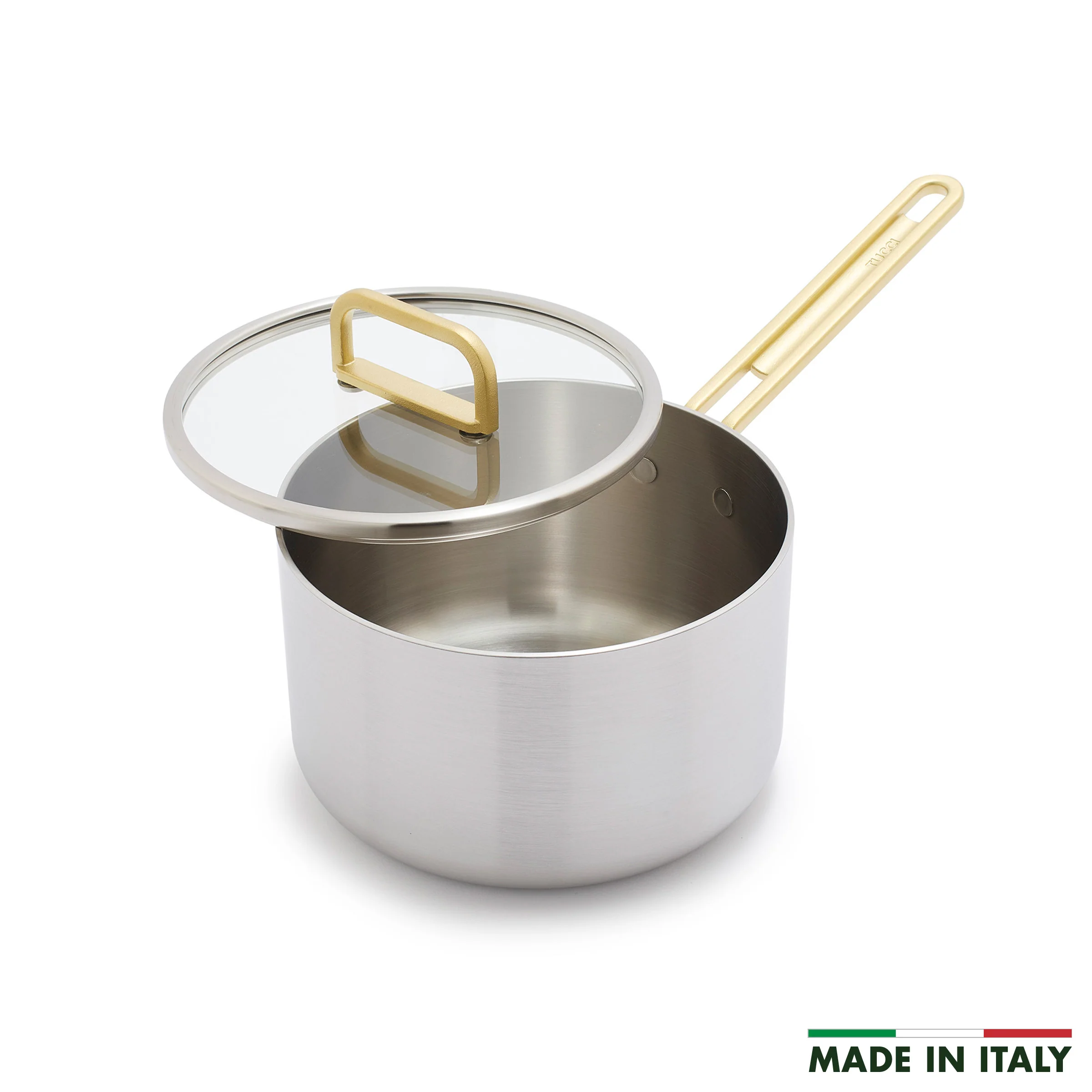 Stanley Tucci™ Uncoated Stainless Steel 4-Quart Saucepan with Lid