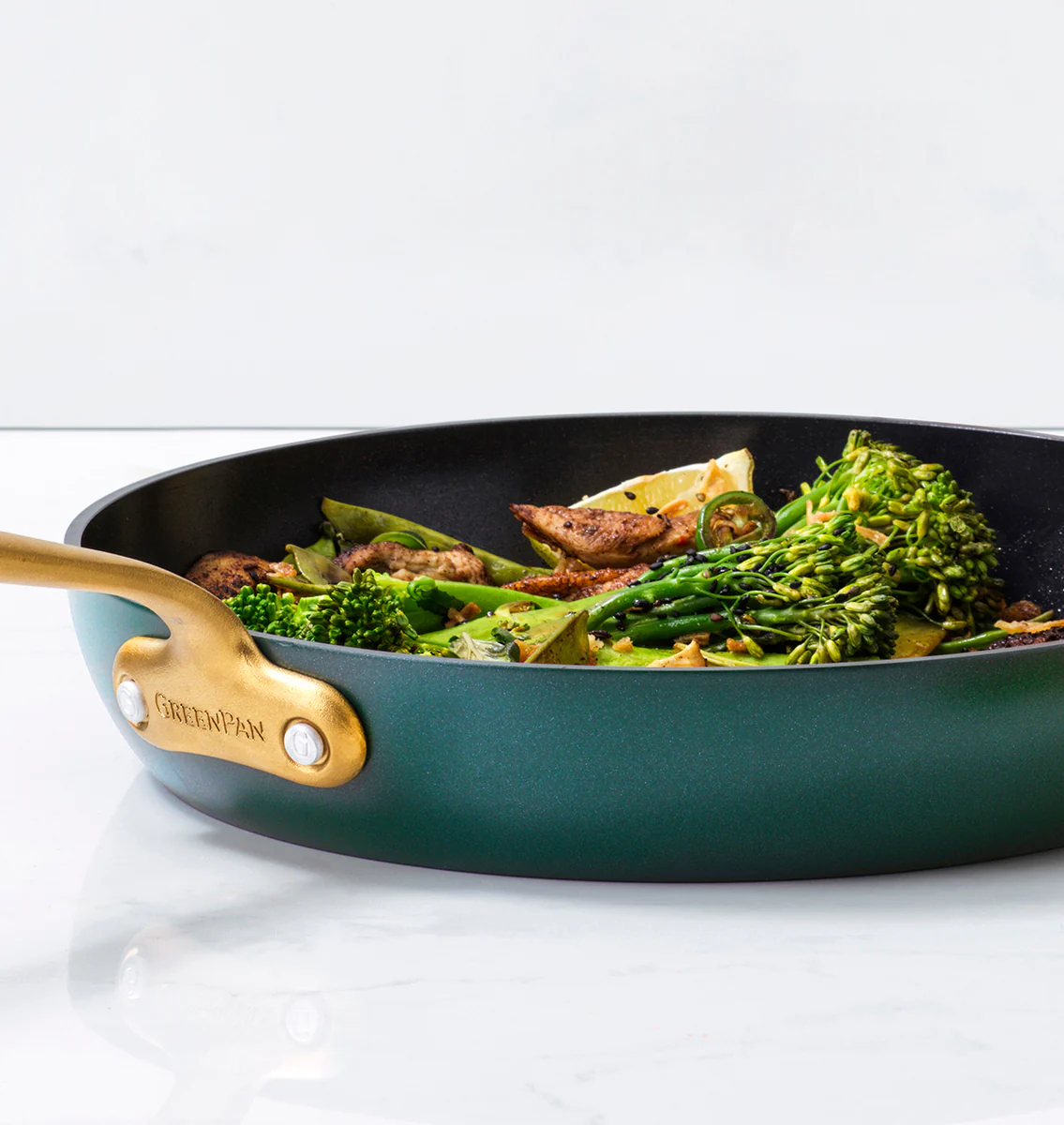 Craft Ceramic Nonstick 8 and 11 Frypan Set | Forest Green