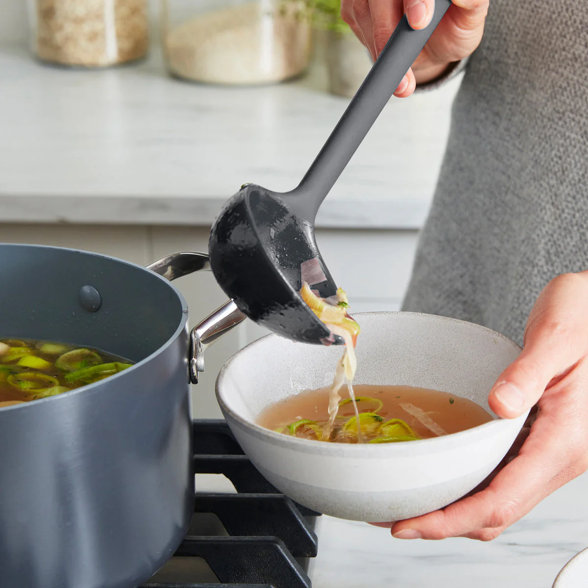 Platinum Silicone Ladle | Gray