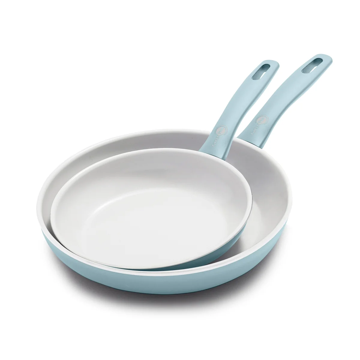 Dover Ceramic Nonstick 8 and 10 Frypan Set | Blue Haze