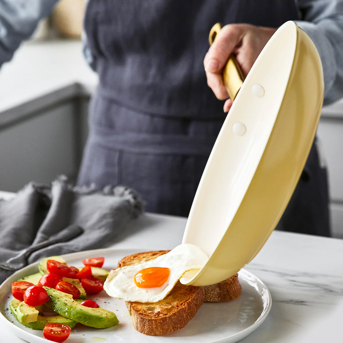 Reserve Ceramic Nonstick 10 and 12 Frypan Set | Sunrise