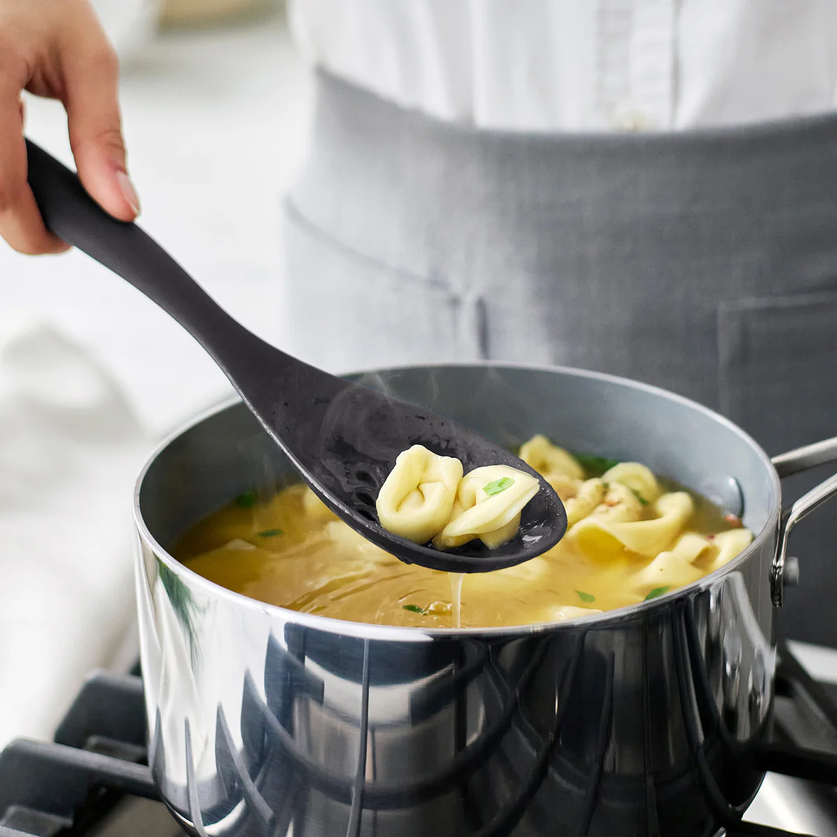 Premiere Silicone Slotted Spoon | Black