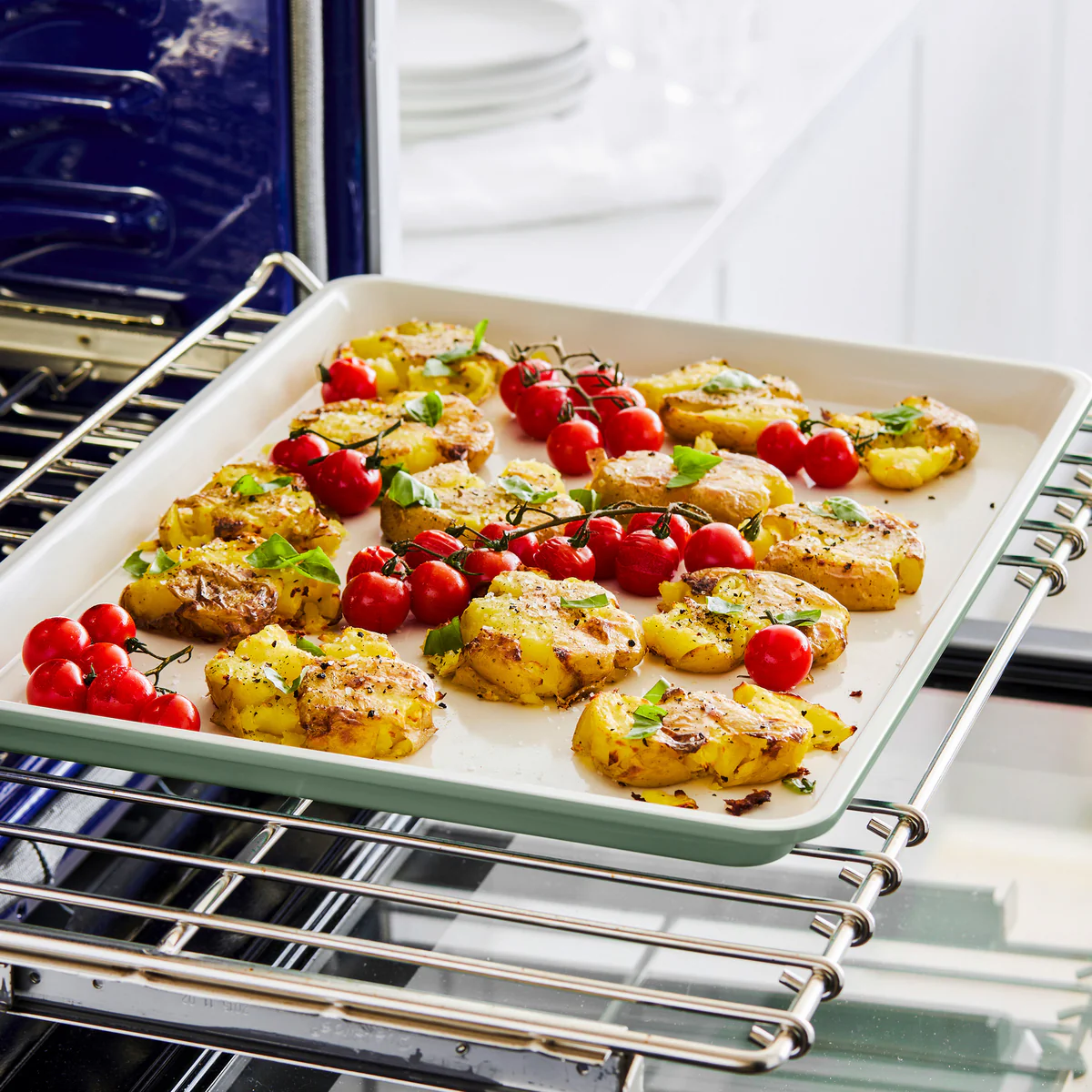 GreenLife Ceramic Nonstick 18 x 13 Cookie Sheet | Sage Green