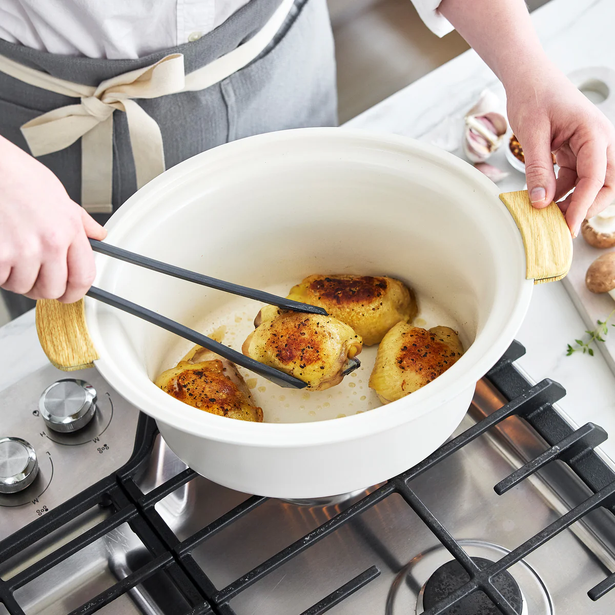 GreenLife Healthy 6-Quart Slow Cooker | Cream