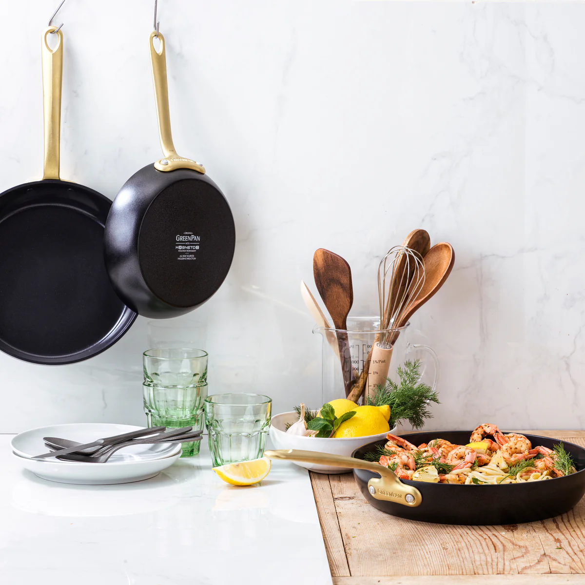 Craft Ceramic Nonstick 8, 9.5 and 11 Frypan Set | Black