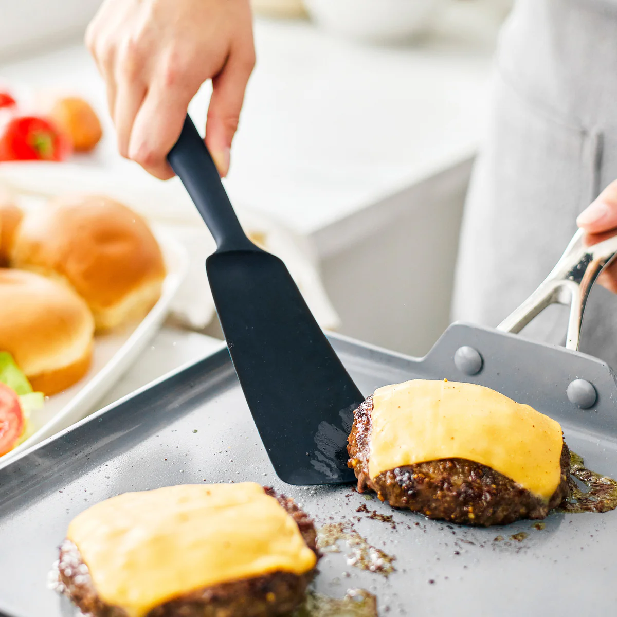 Premiere Silicone 8-Piece Utensil and Crock Set | Oxford Blue
