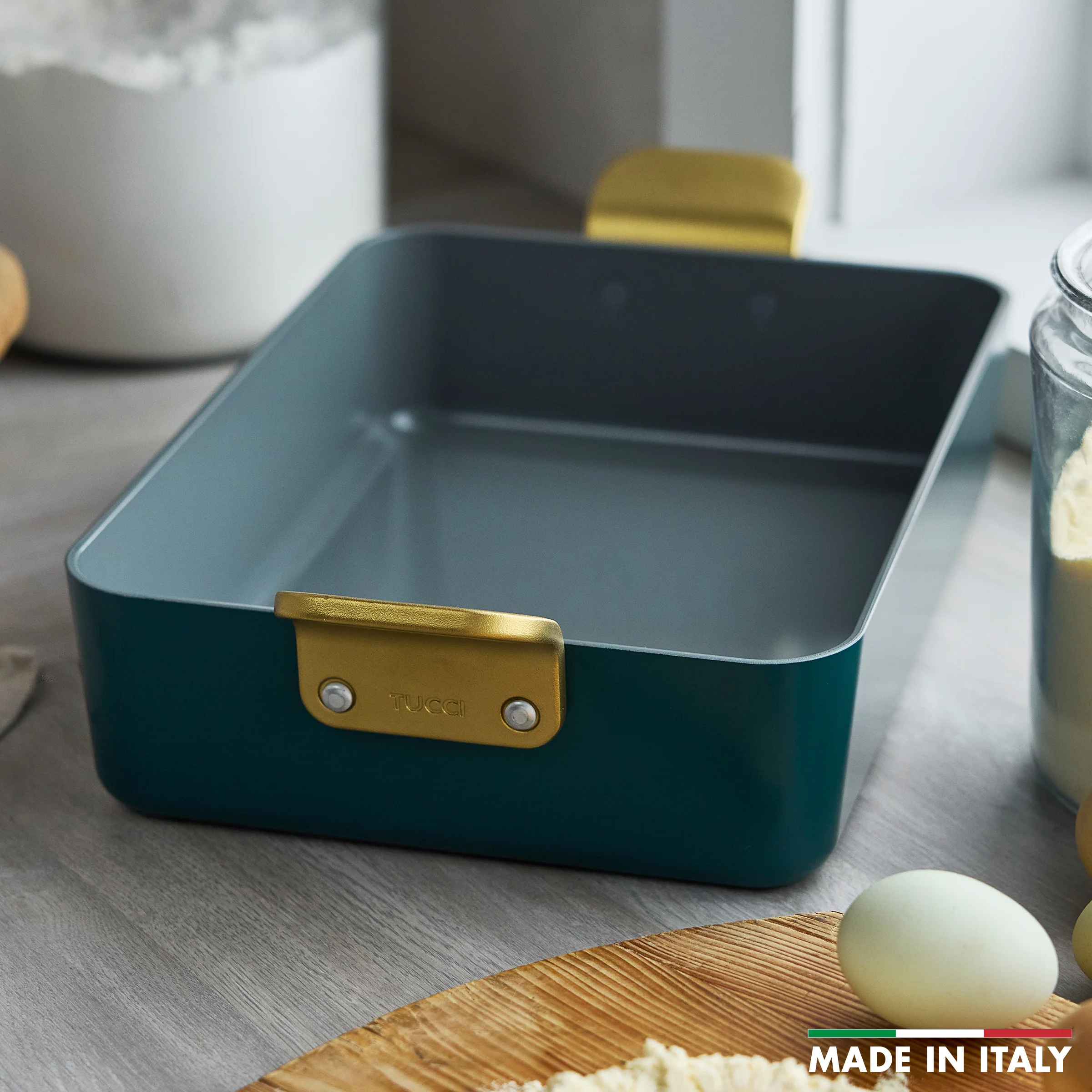 Stanley Tucci™ Ceramic Nonstick Lasagna Pan | Venetian Teal