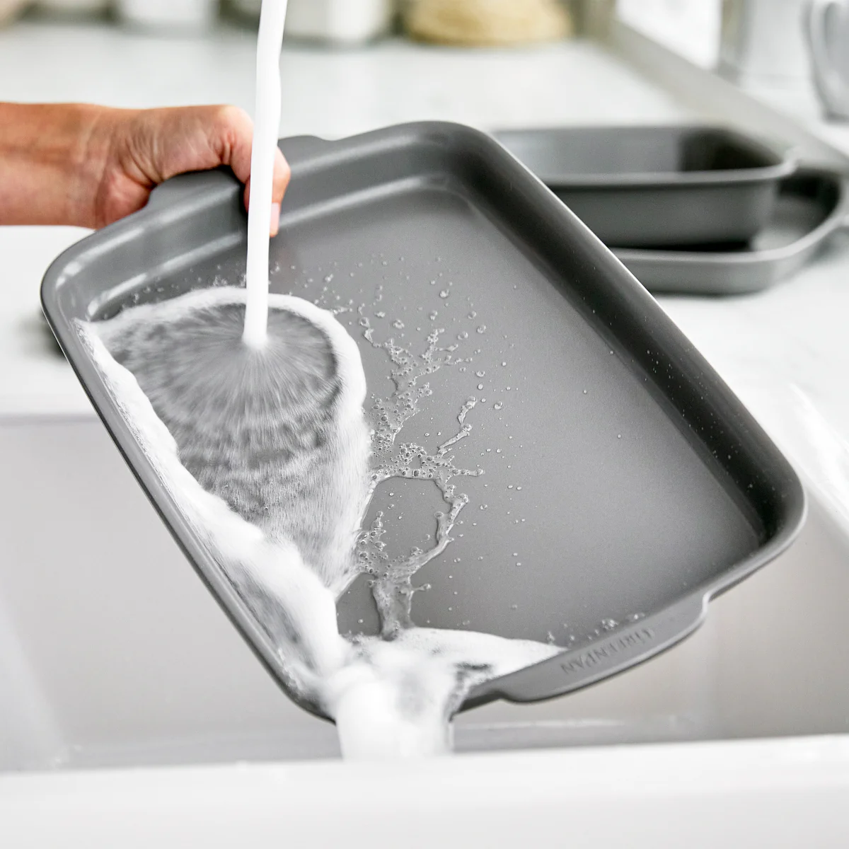 Premiere Ovenware Ceramic Nonstick 2-Piece 13 x 9  Quarter Sheet Pan Set