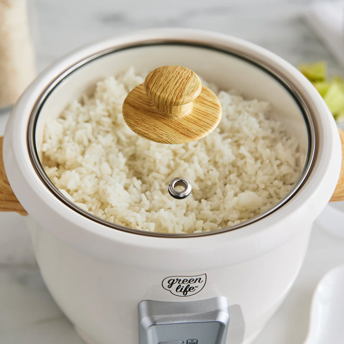 GreenLife 6-Cup Rice Cooker | Cream