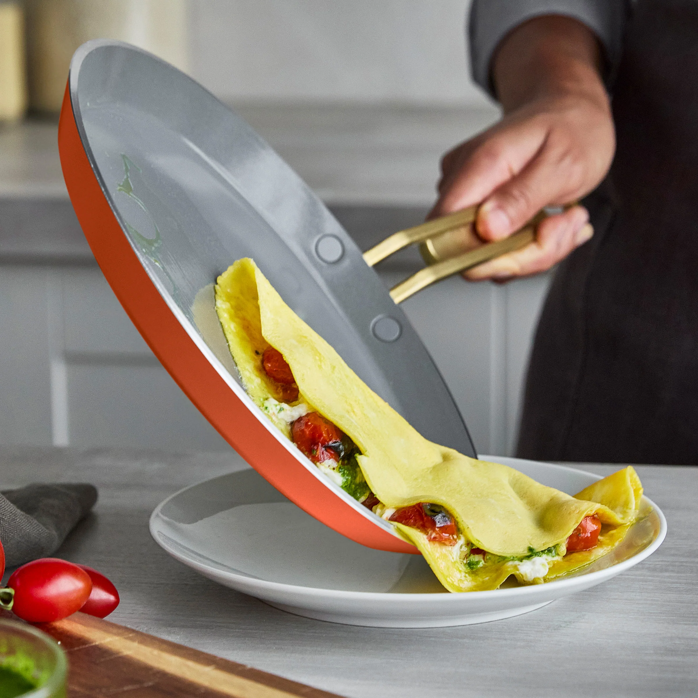 Stanley Tucci™ Ceramic Nonstick 10 Crepe and Omelette Pan | Amalfi Sunset
