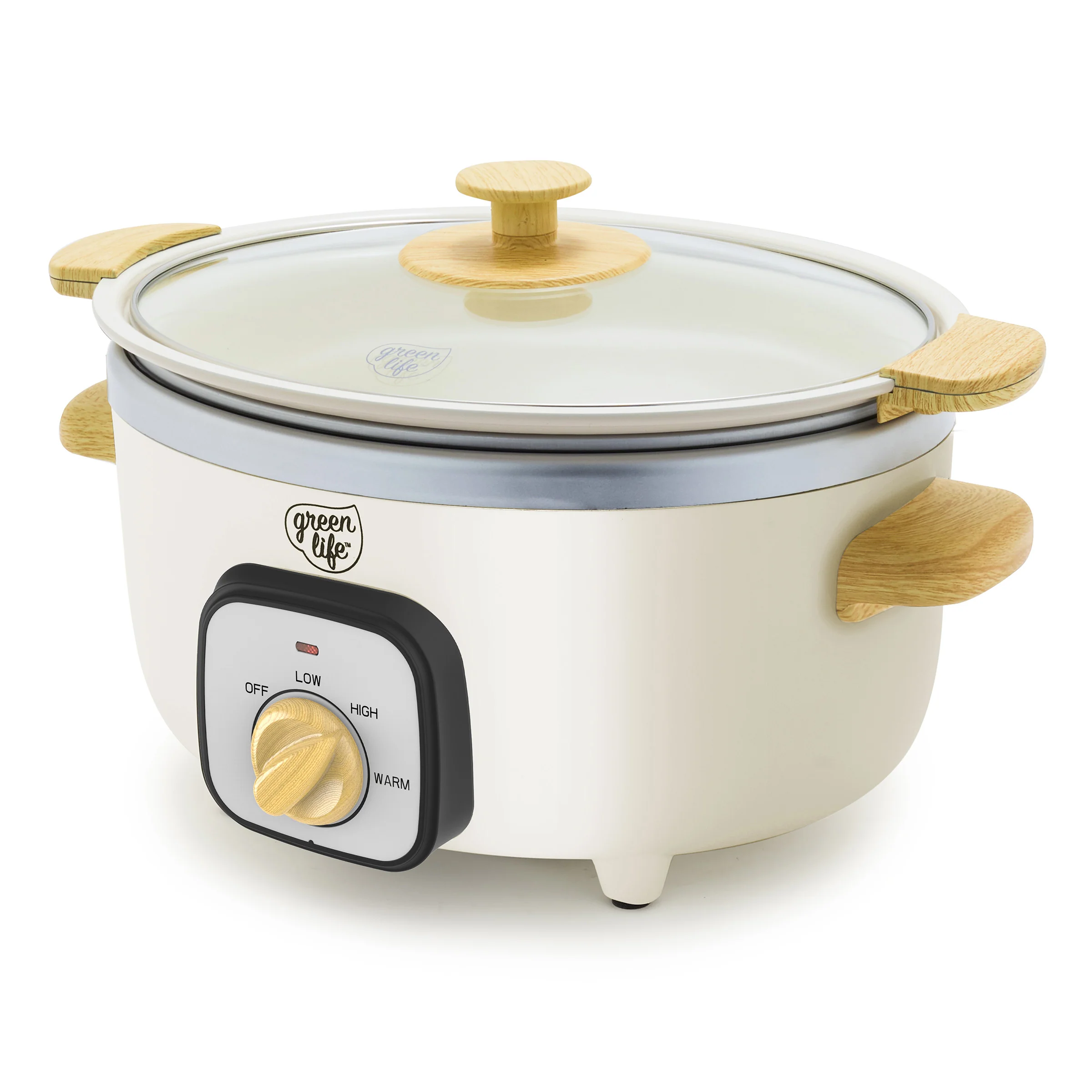 GreenLife Healthy 3.5-Quart Slow Cooker | Cream