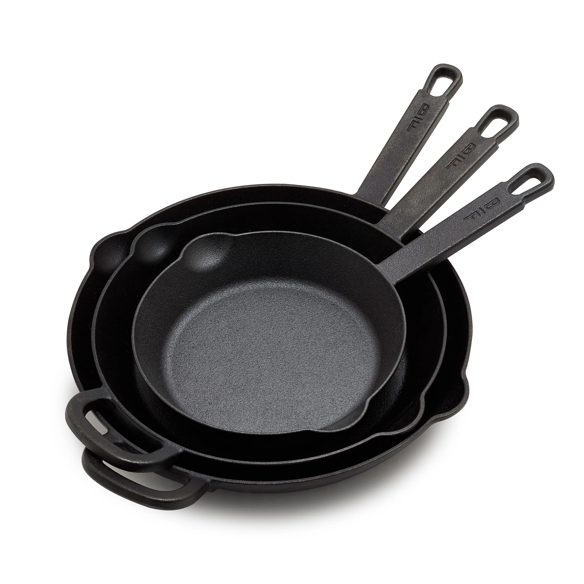 Bobby Flay by GreenPan 8, 10 and 12 Cast Iron Frypan Set